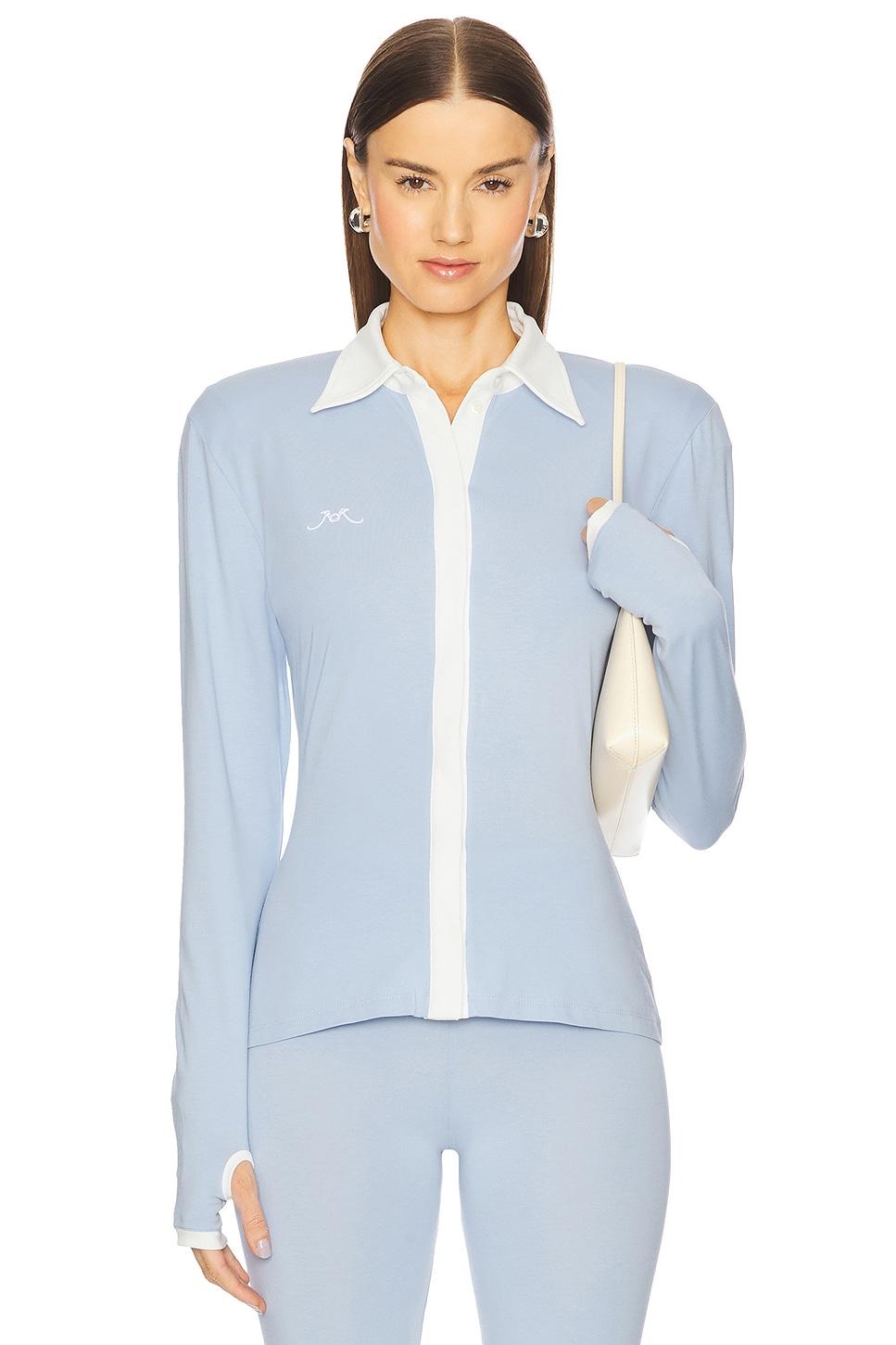 long sleeve polo top