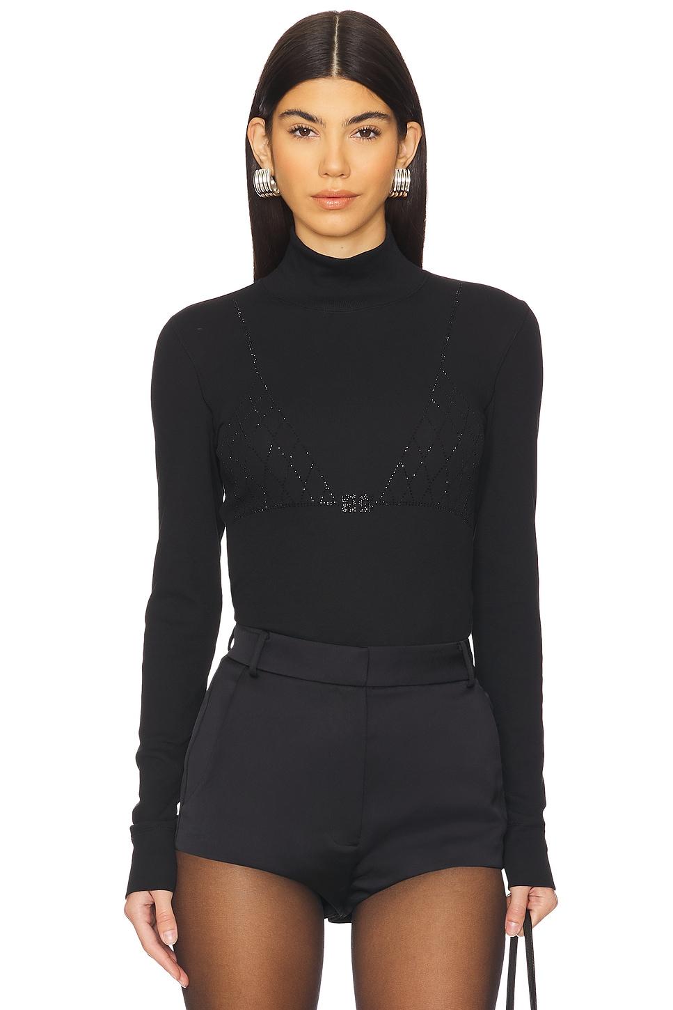 long sleeve rhinestone t-shirt