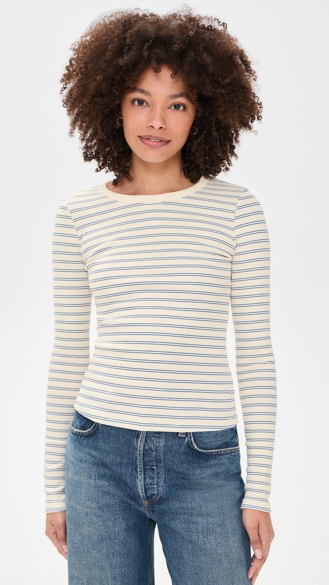 long sleeve ribbed crewneck