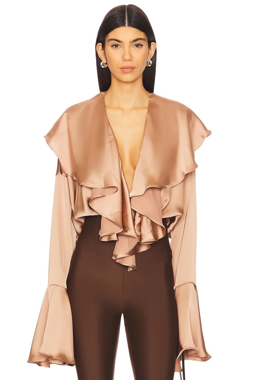 long sleeve ruffle bodysuit