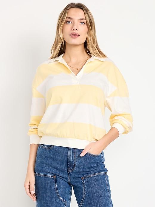 long-sleeve rugby top