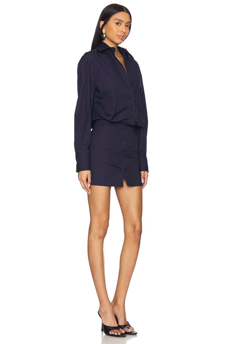long sleeve shirt mini dress