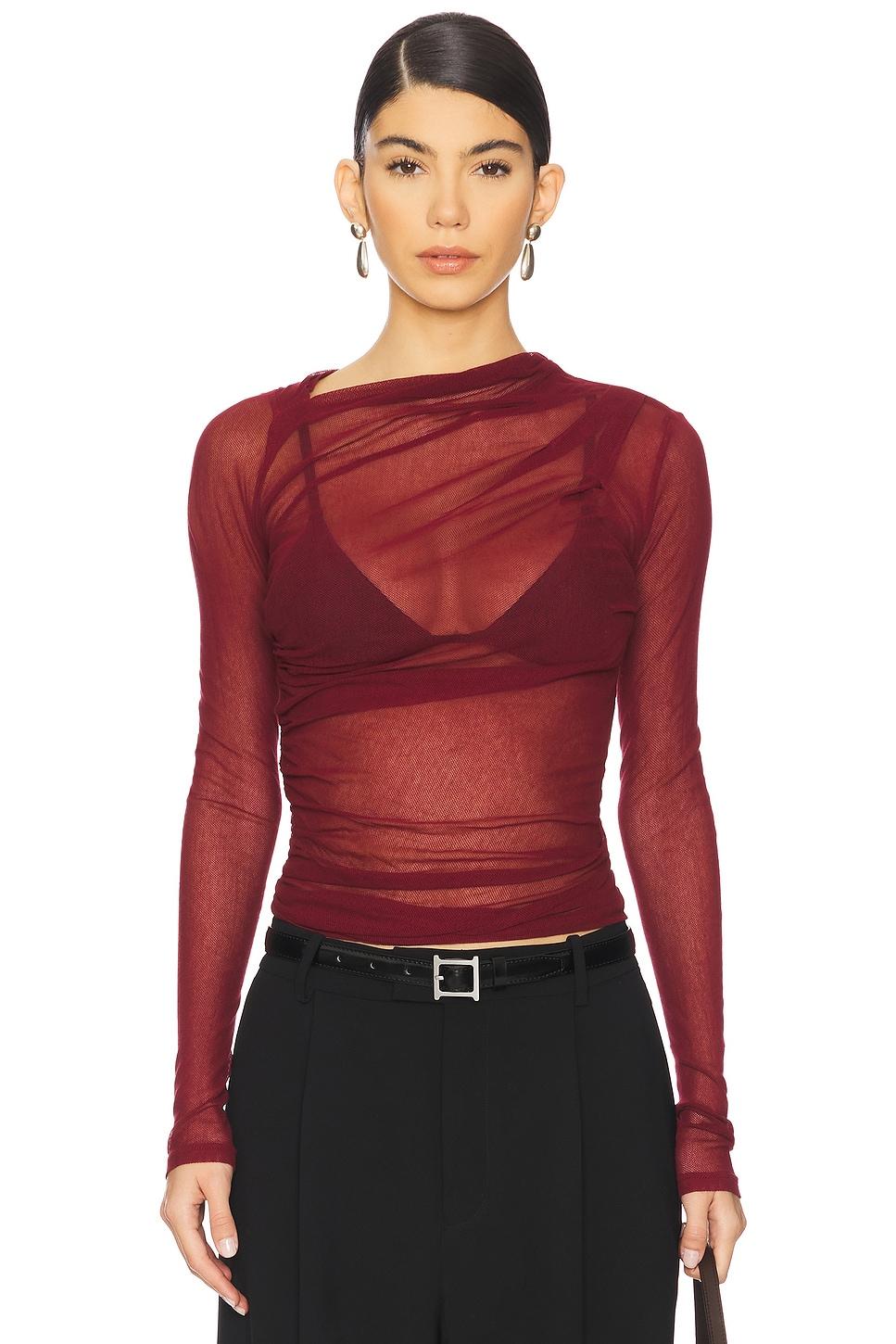 long sleeve slash top
