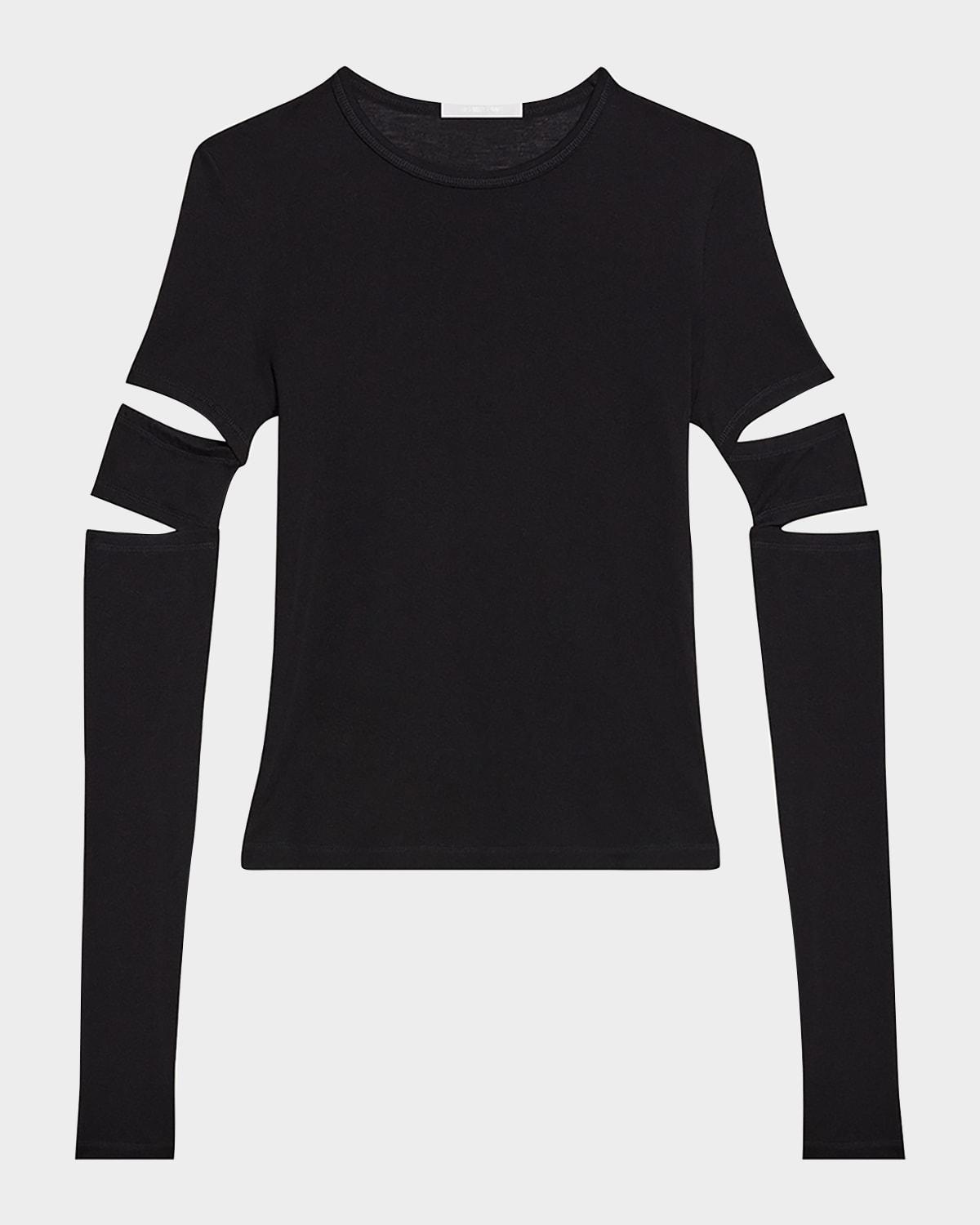 long-sleeve slash top