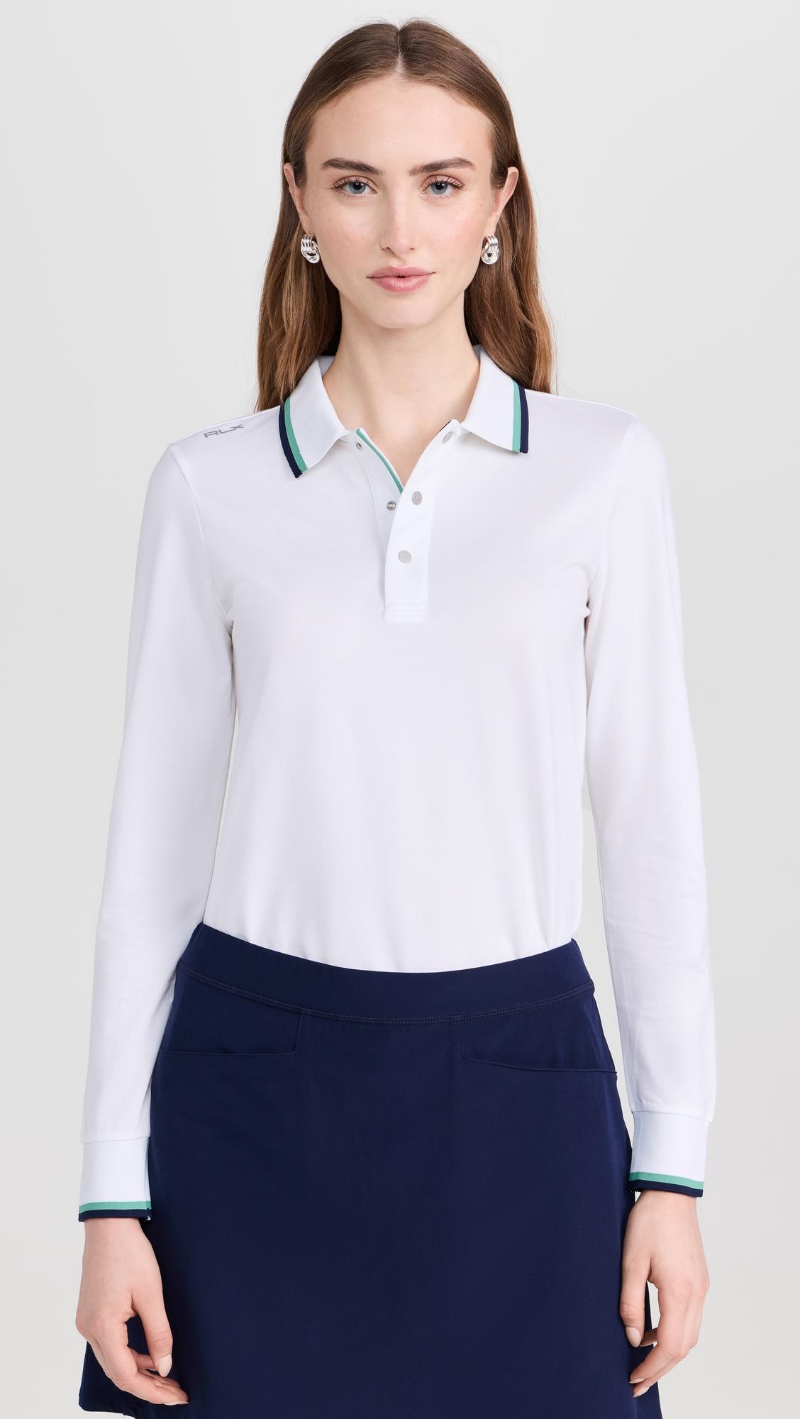 long sleeve tour pique val polo