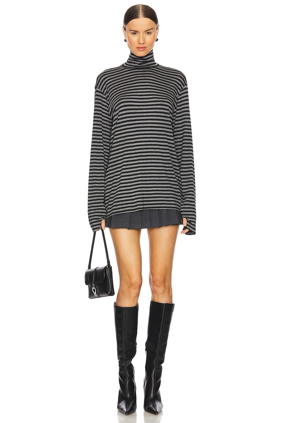 long sleeve turtleneck easy fit top