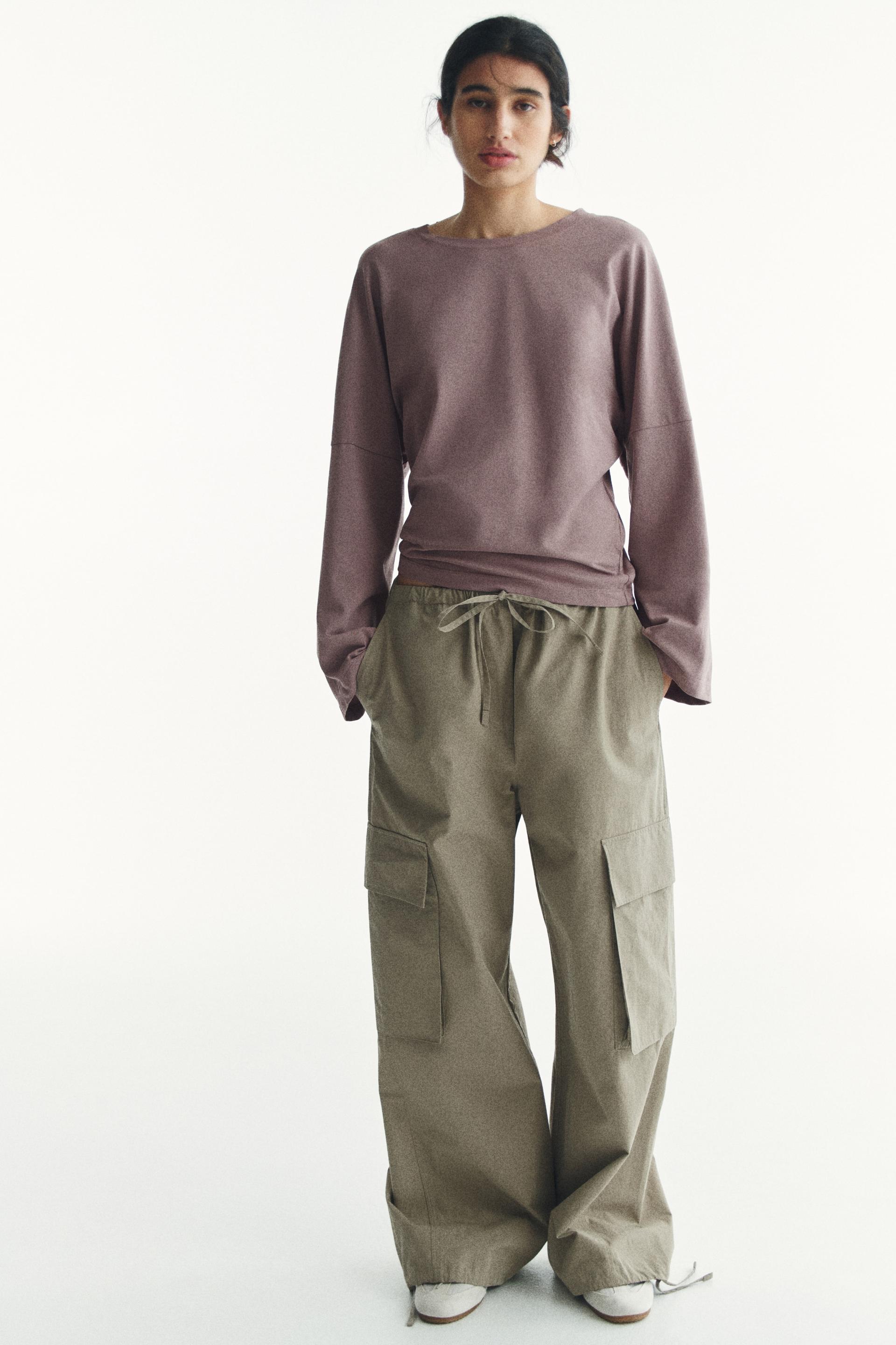 long-sleeved cotton top