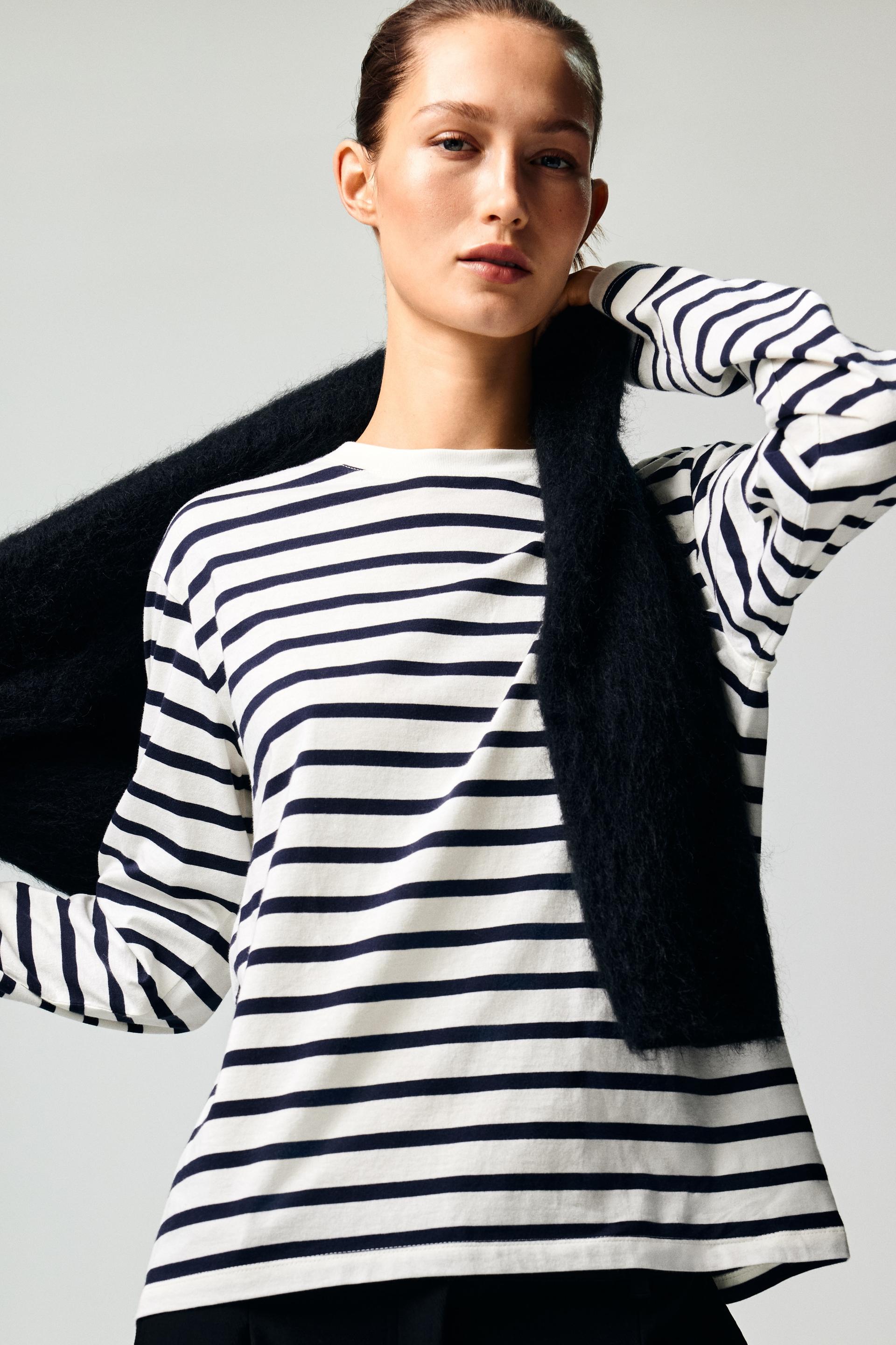 long-sleeved cotton top