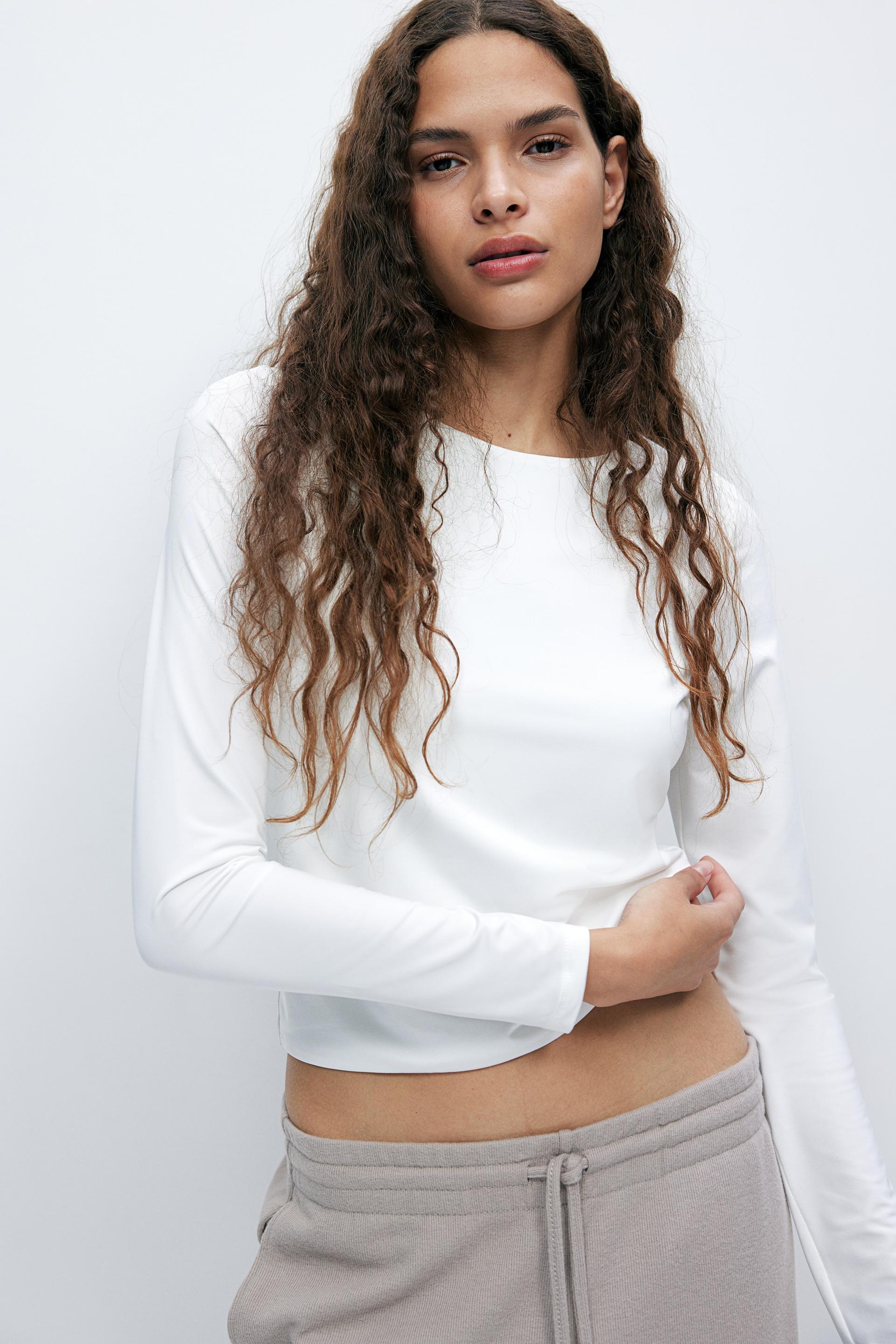 long-sleeved jersey top