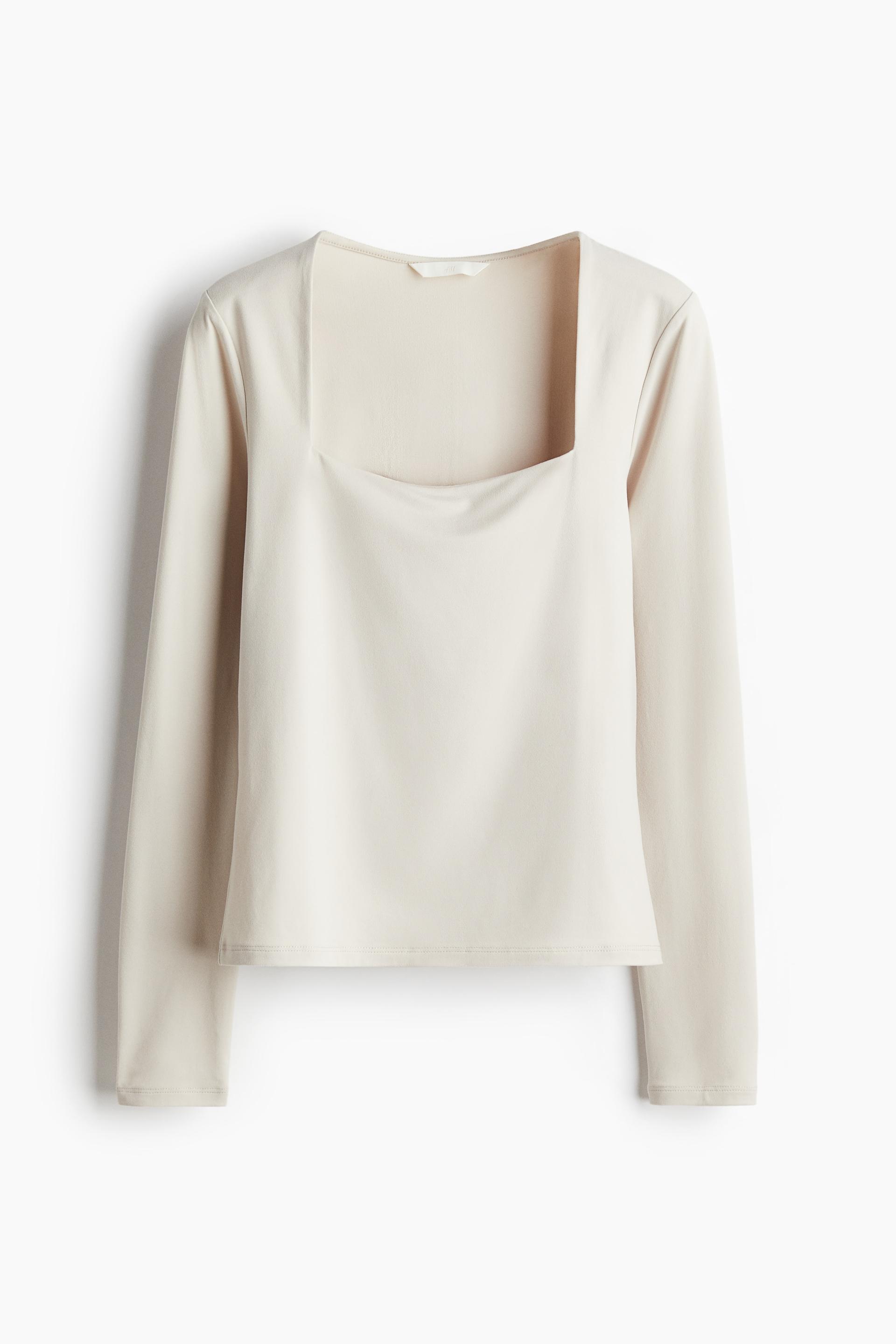 long-sleeved jersey top