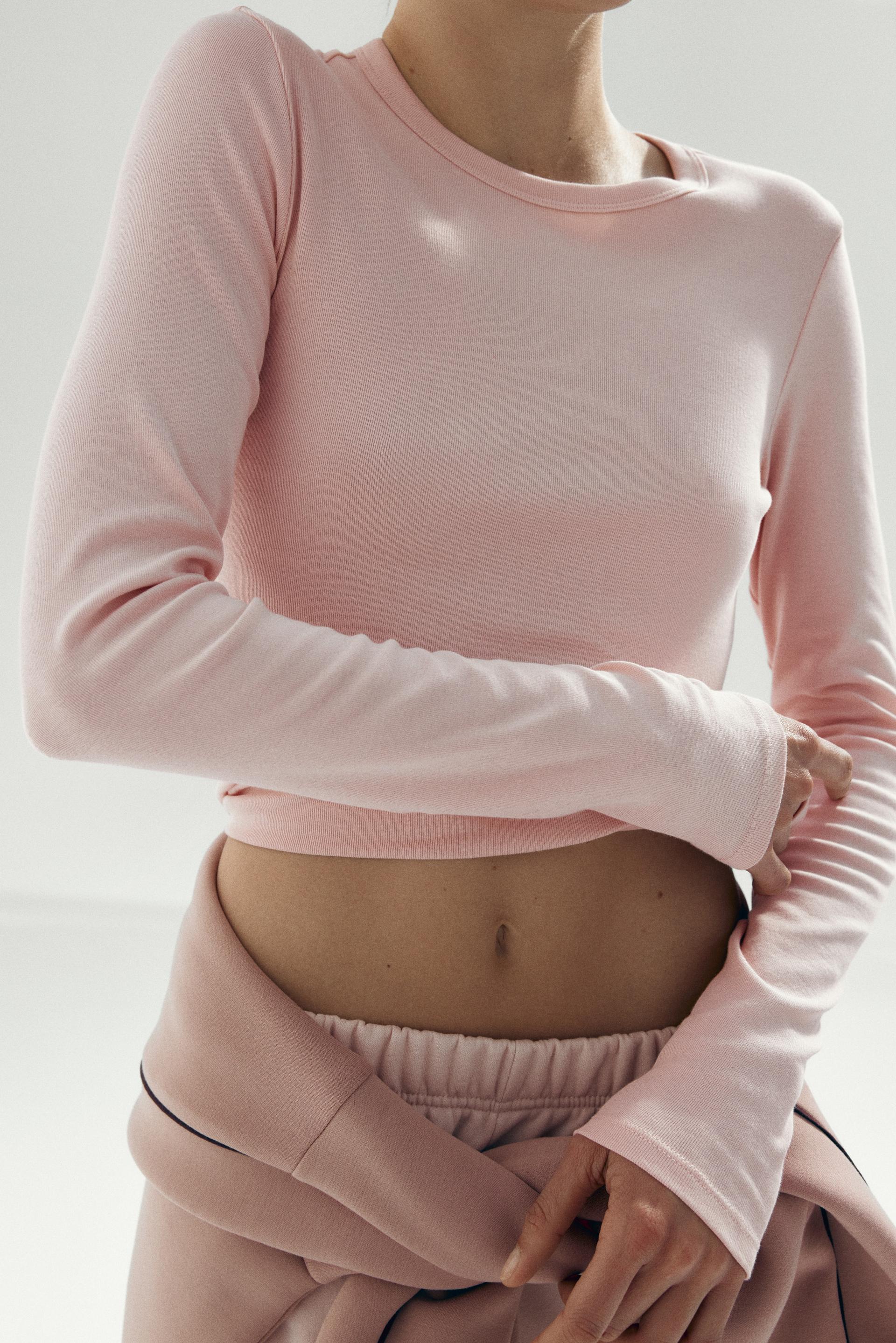 long-sleeved jersey top