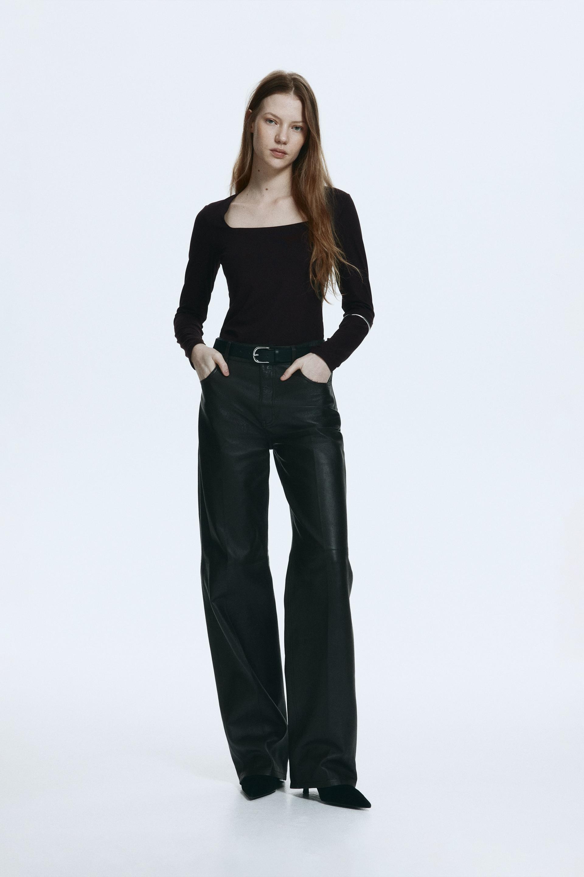 long-sleeved jersey top