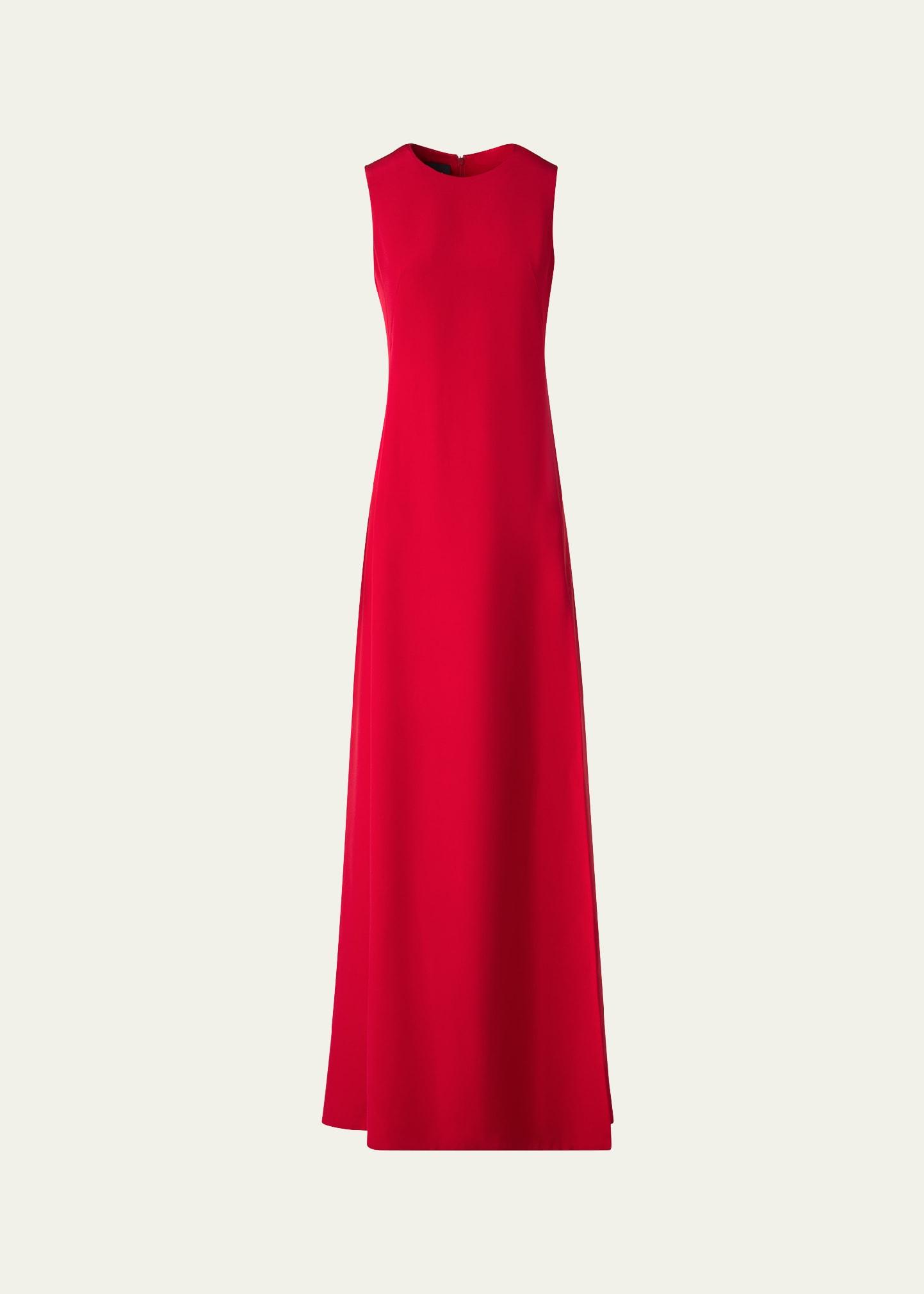long sleeveless gown