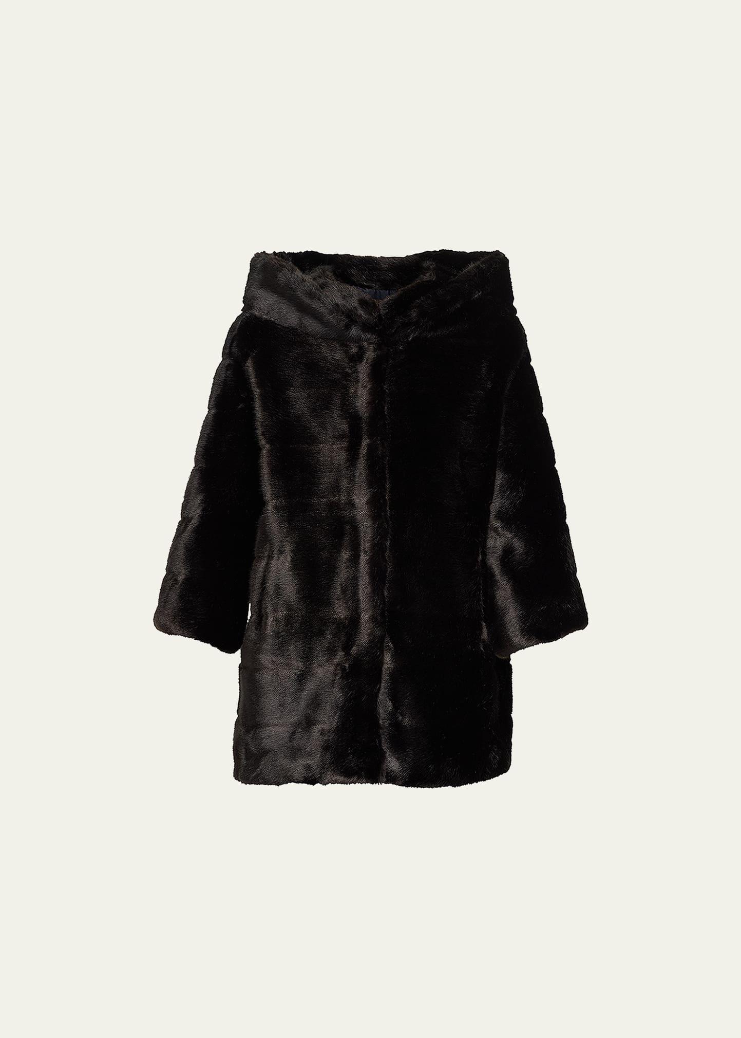 long swinger faux fur jacket