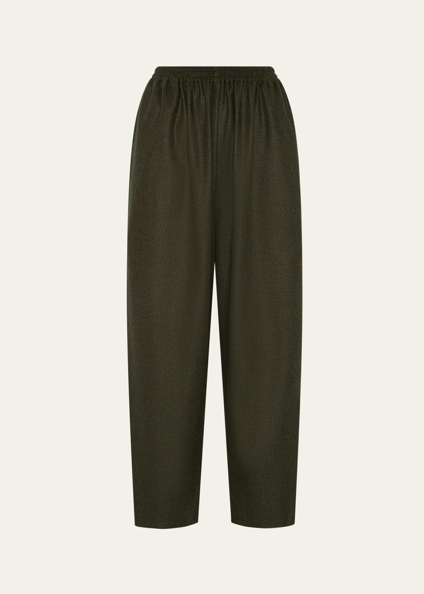 longer japanese trousers with ankle slits