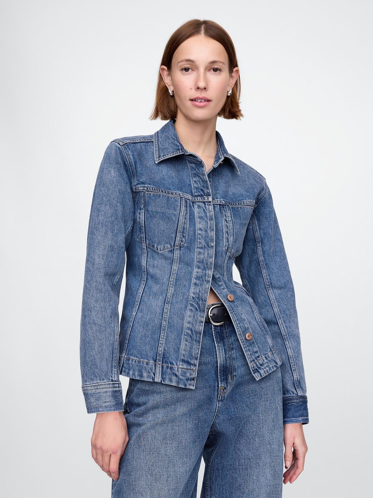 longline denim jacket