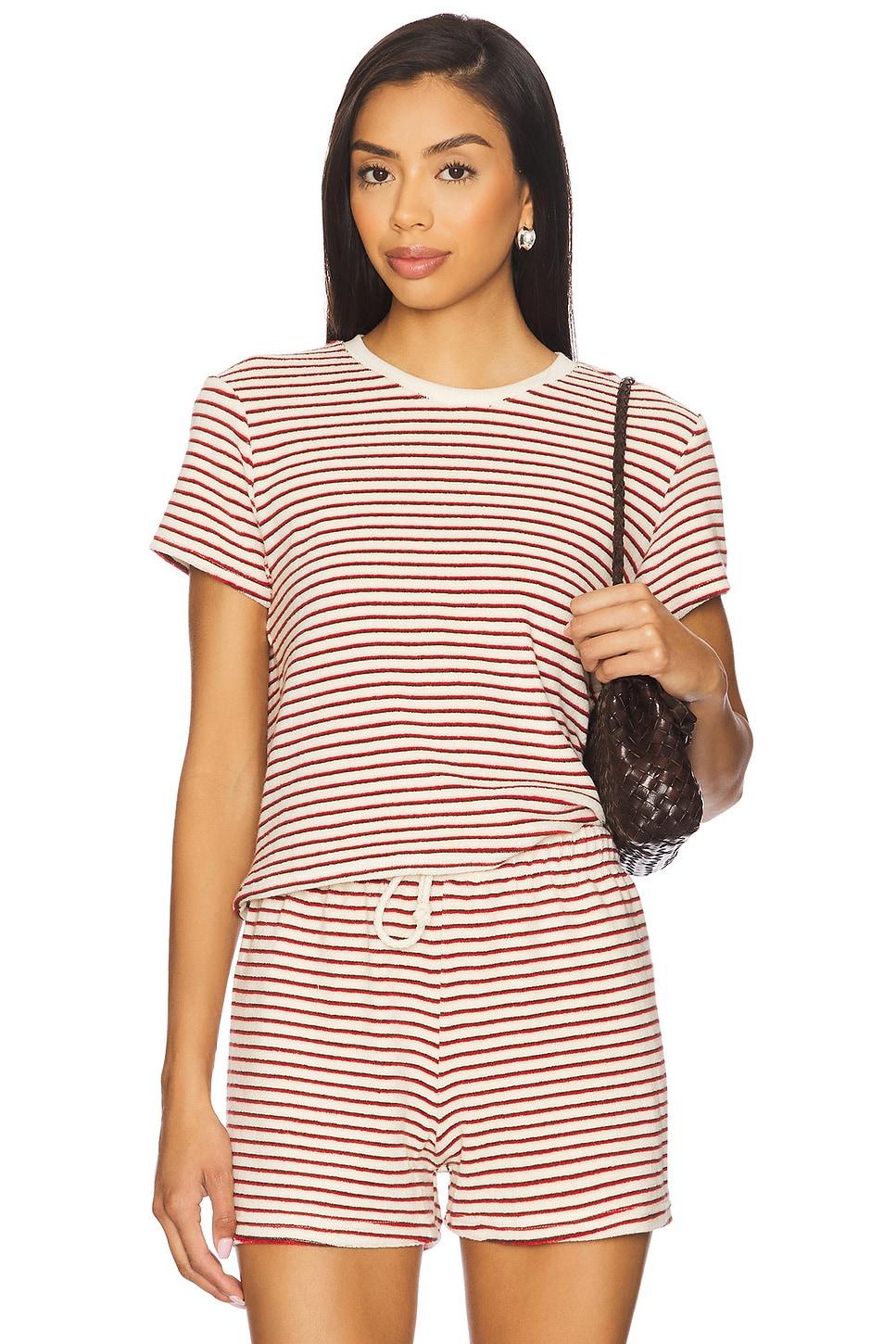 loop terry stripe tee