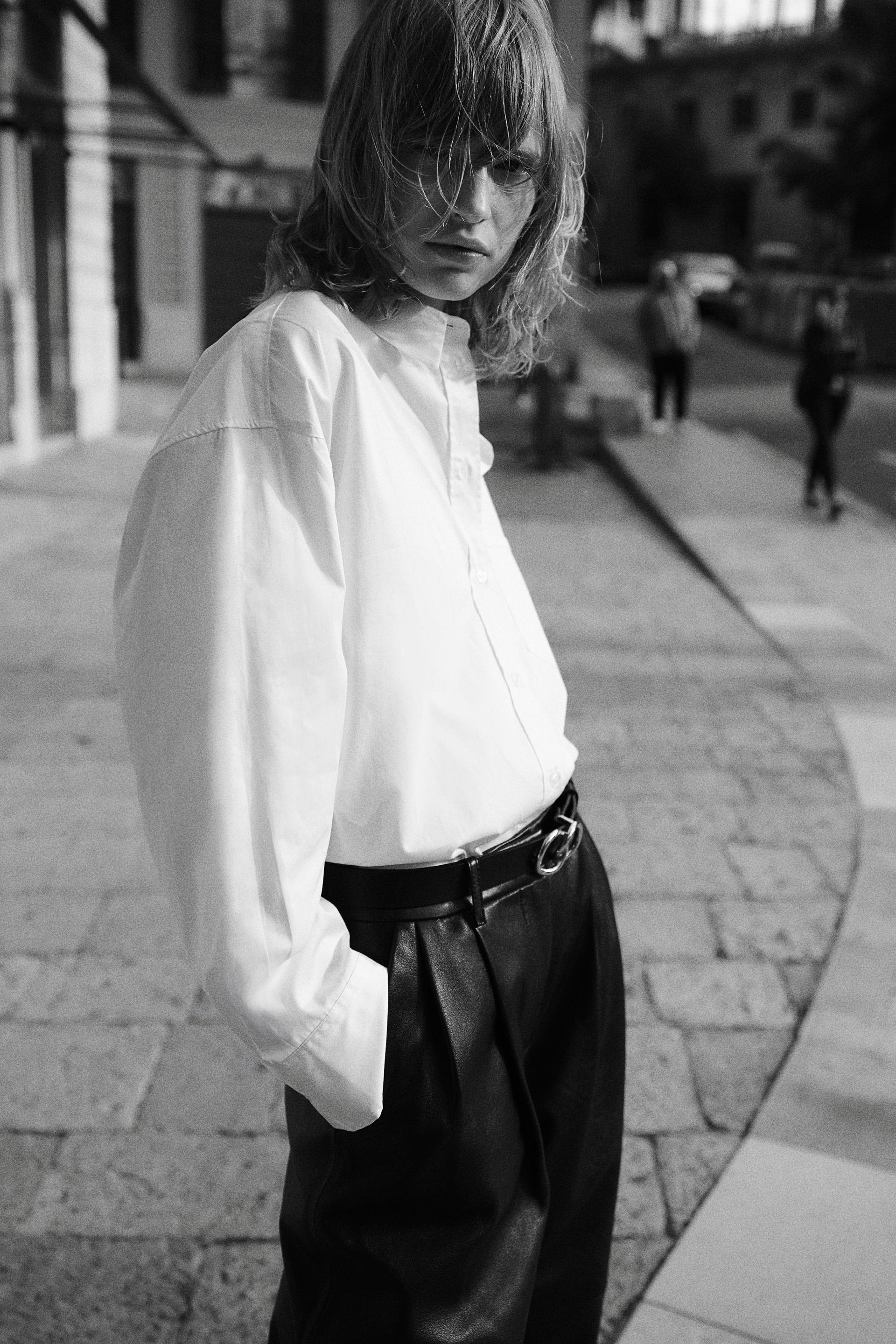 loose-fit cotton shirt