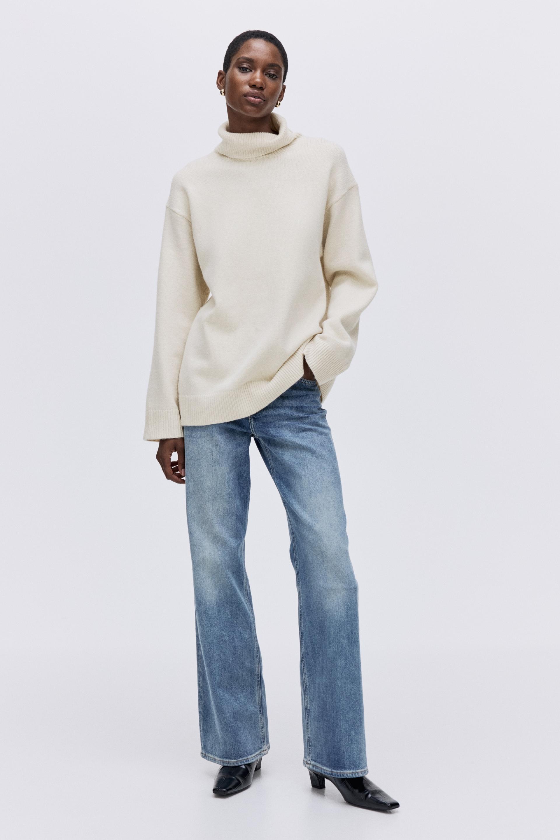 loose-fit turtleneck sweater