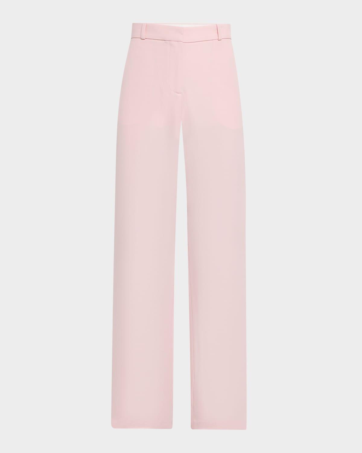 loose straight-leg tailored trousers