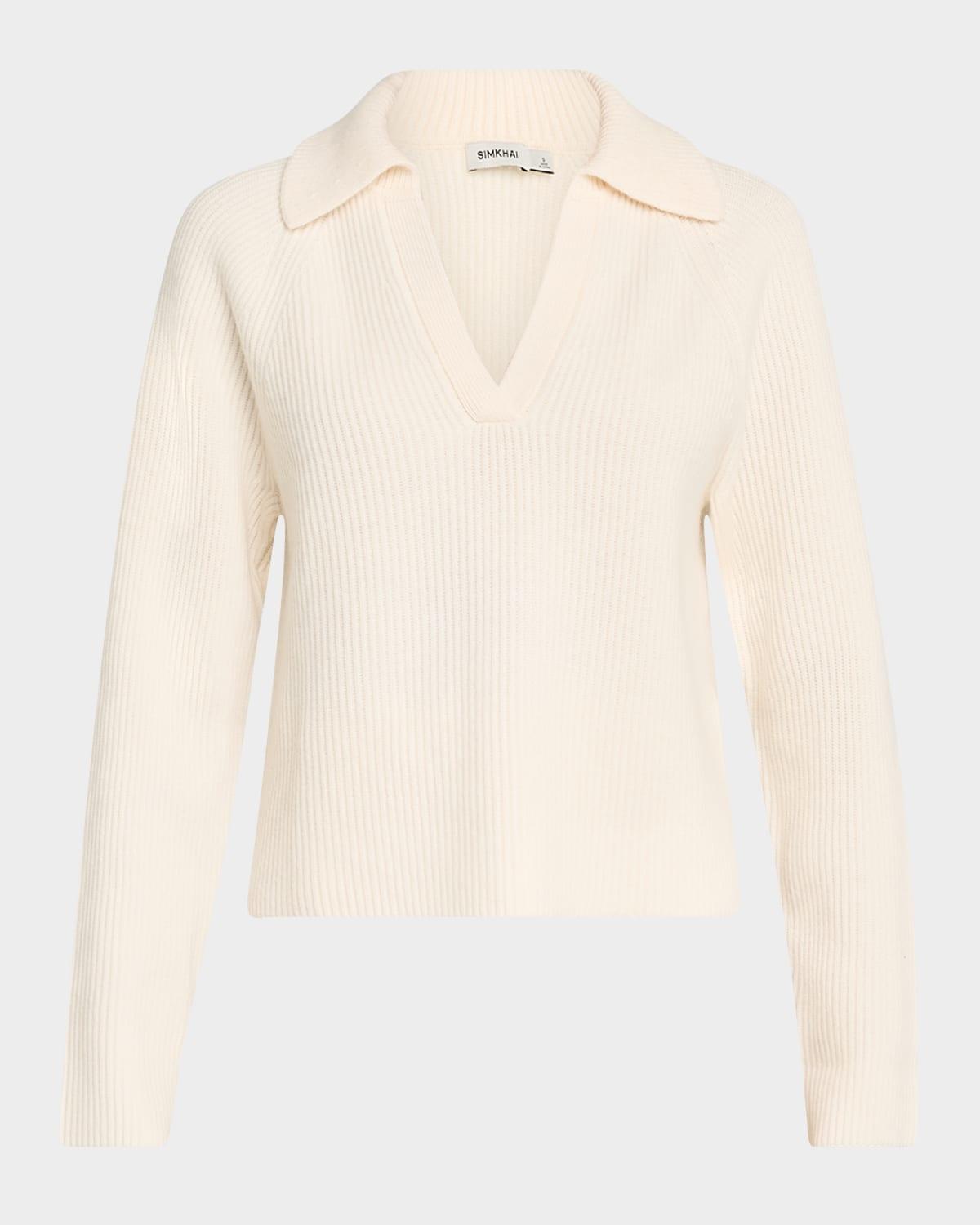 lopez wool-cashmere polo sweater