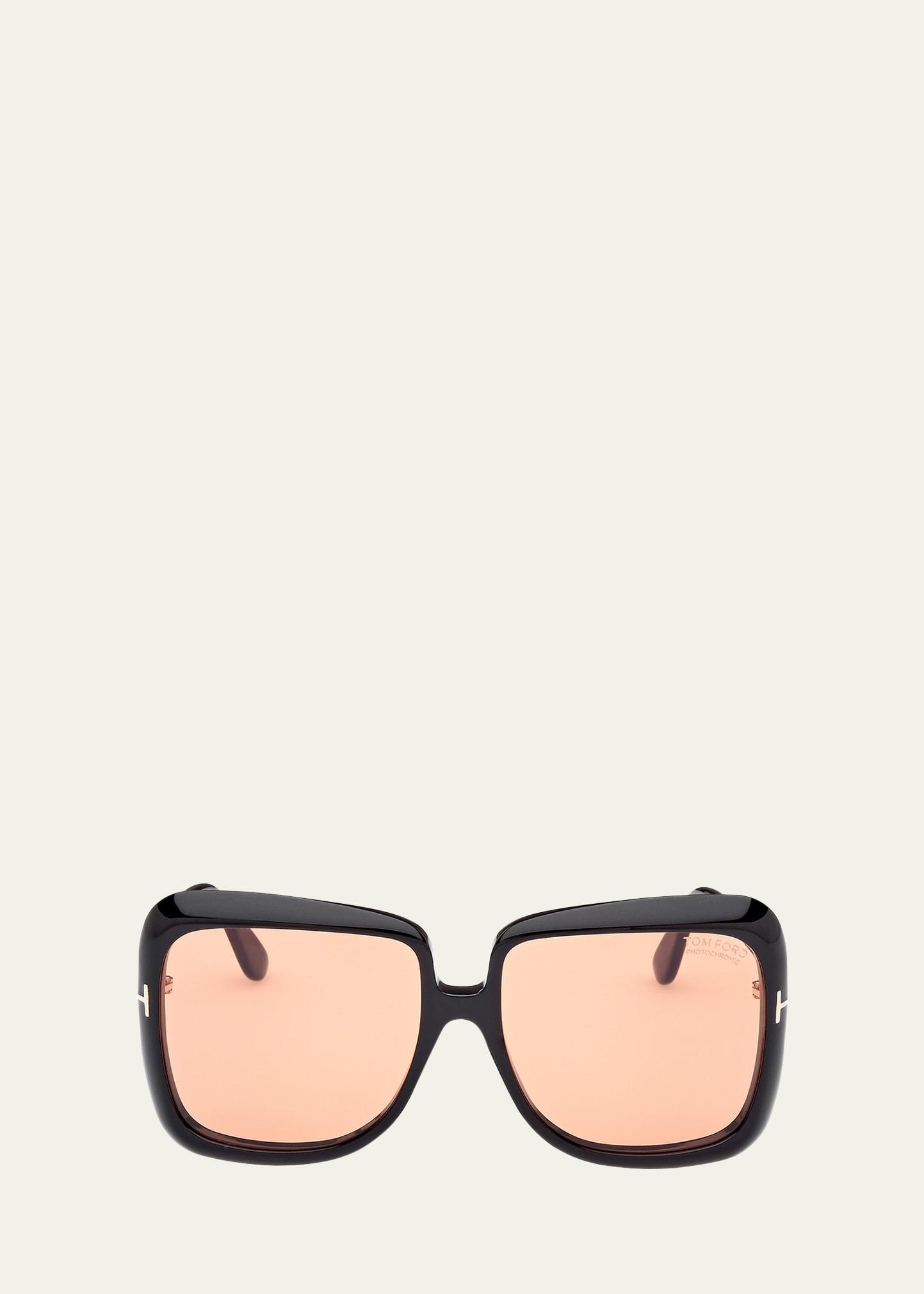 lorelai acetate square sunglasses