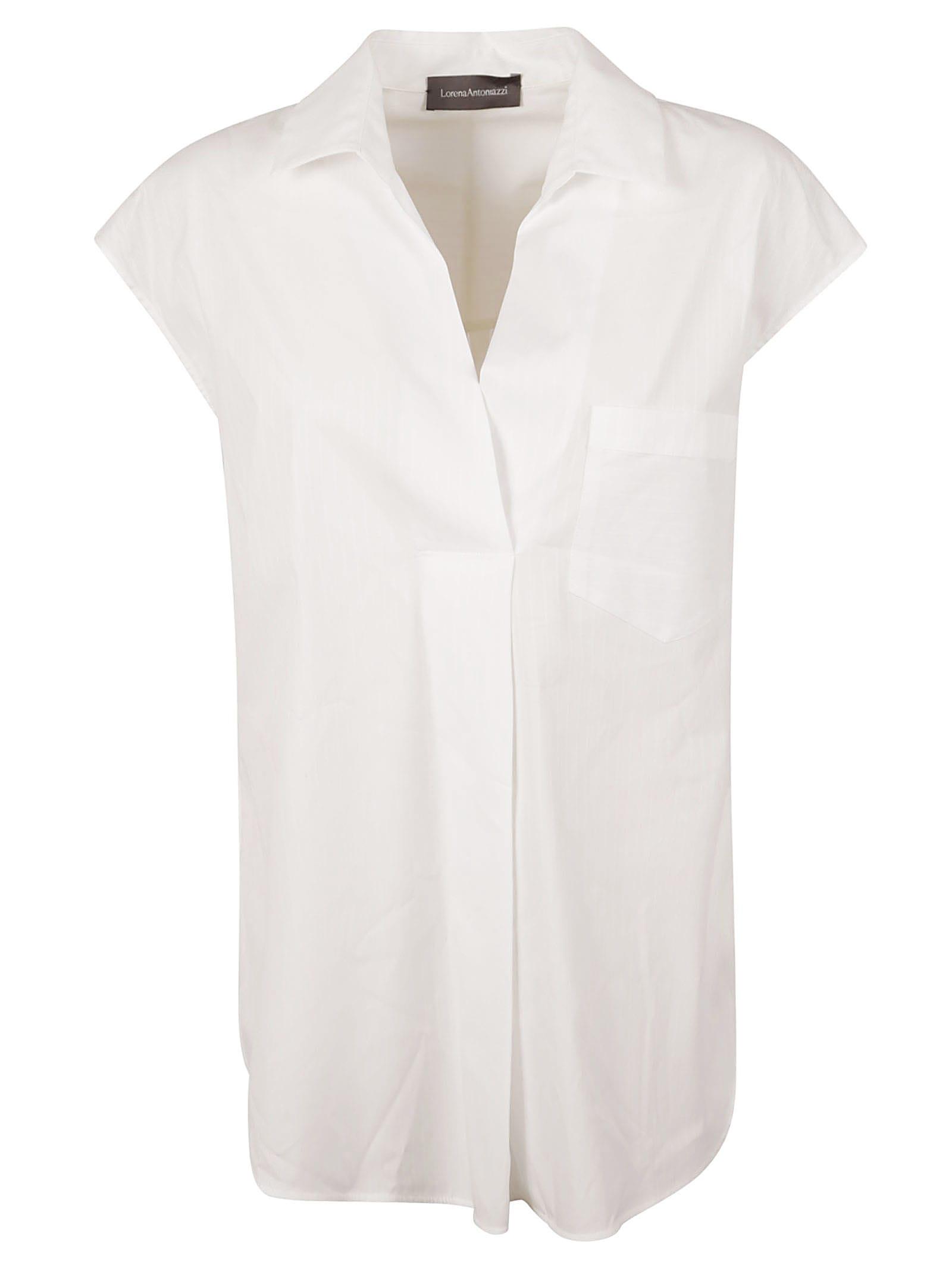 lorena antoniazzi capped sleeve blouse
