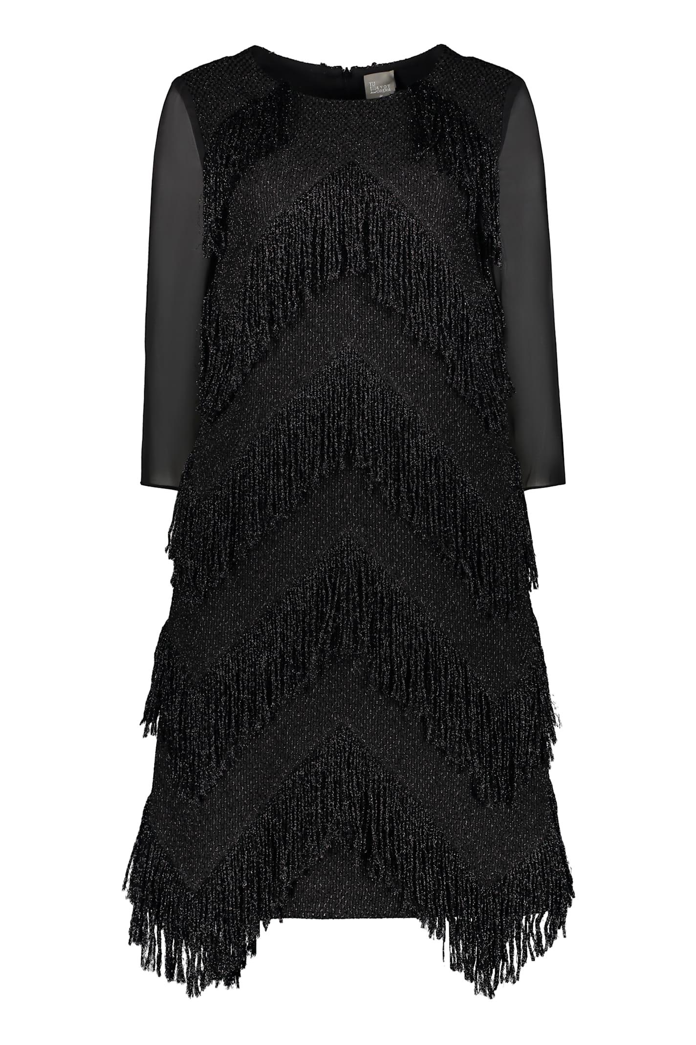 lorena antoniazzi dress with fringes