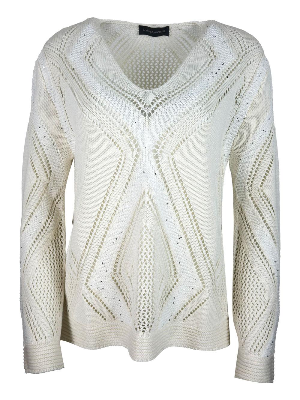 lorena antoniazzi sweaters cream 42li 40co17se - women