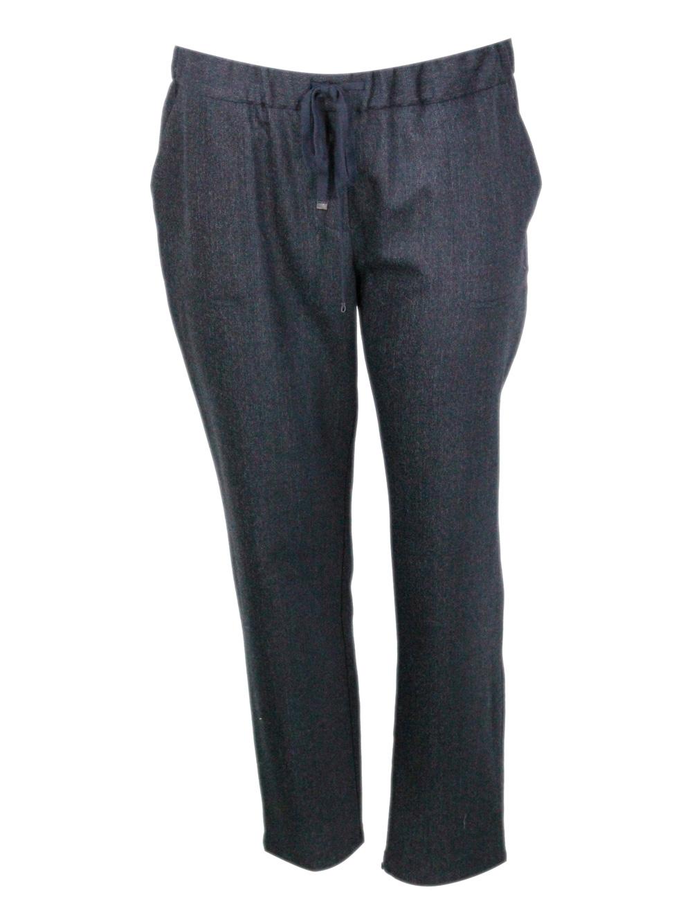 lorena antoniazzi trousers blue 98wv 2ea - women