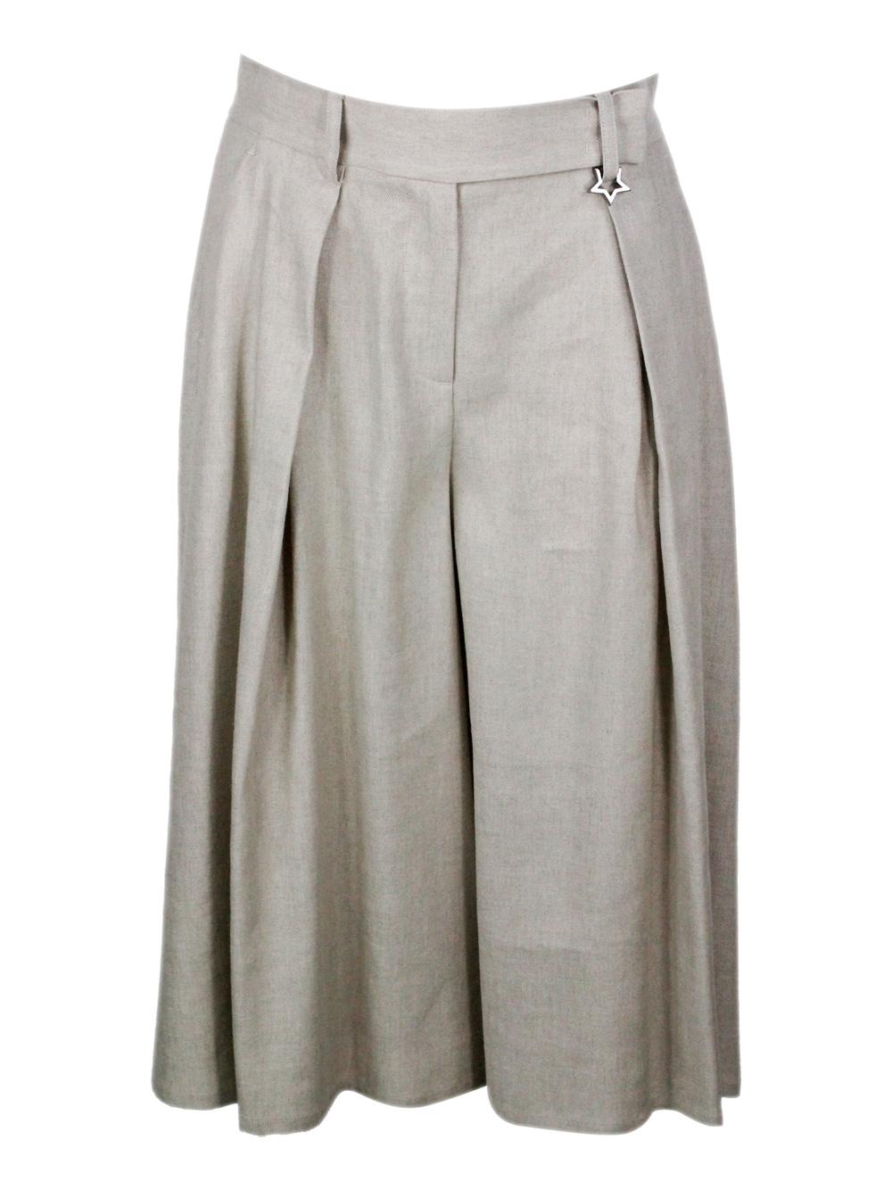 lorena antoniazzi trousers champagne 60li 19pl 19vi - women