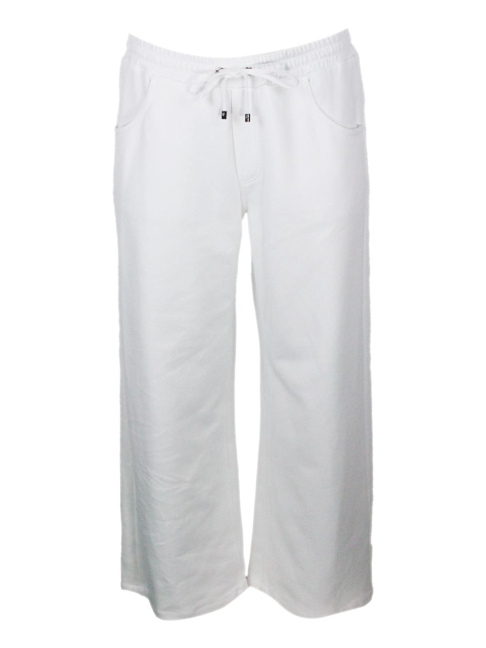 lorena antoniazzi trousers white 52co 48pa - women