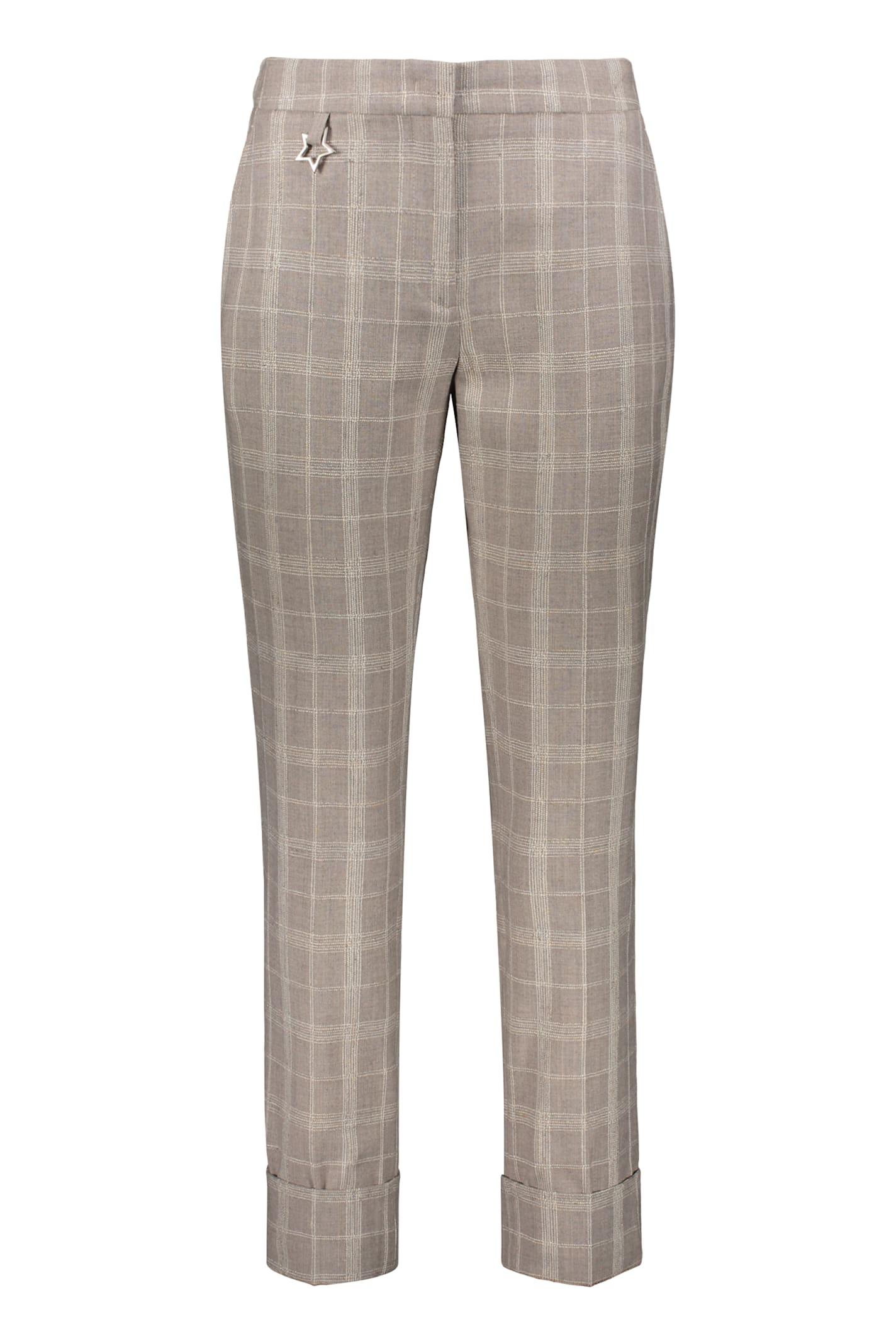 lorena antoniazzi virgin wool blend trousers