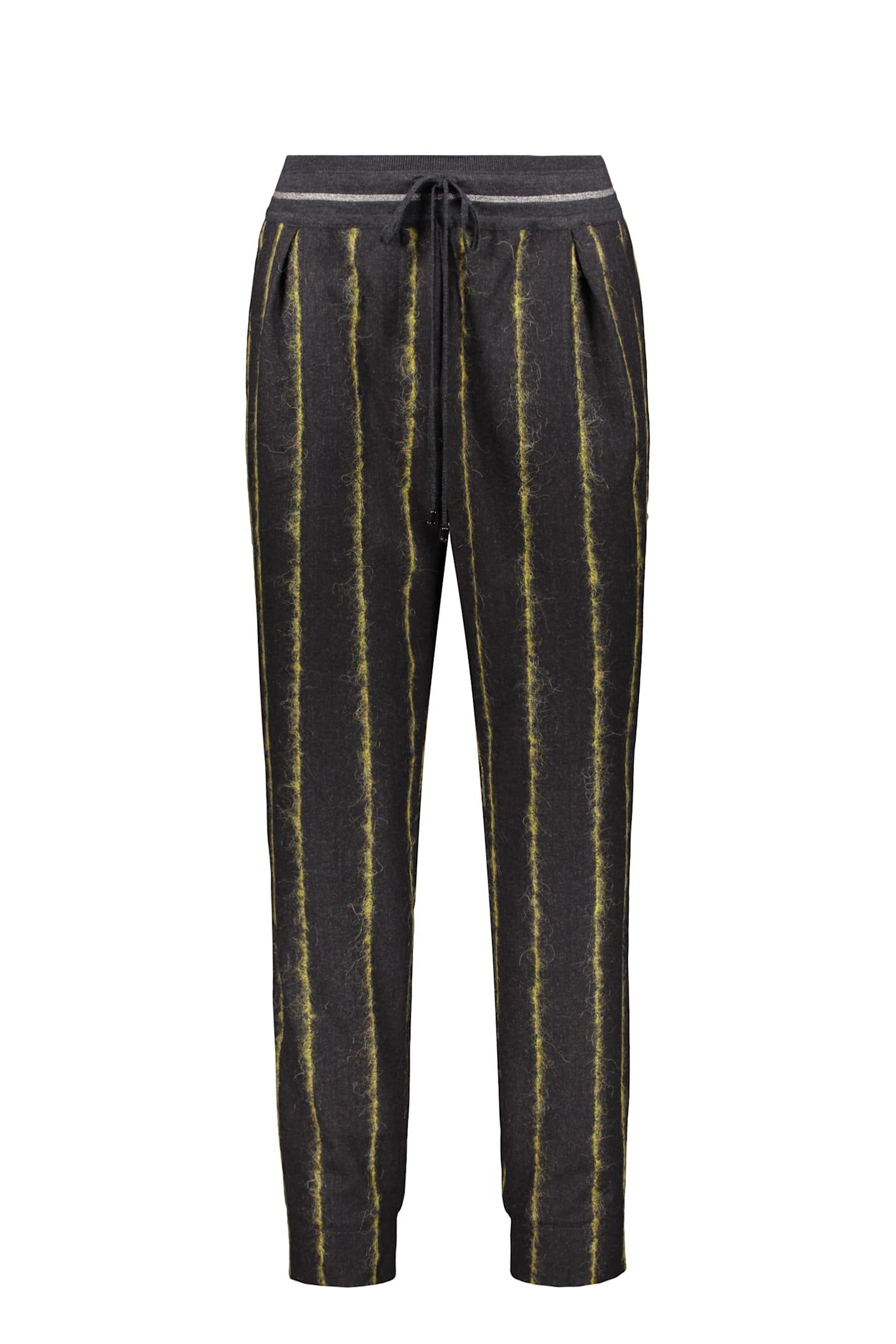 lorena antoniazzi virgin wool track pants