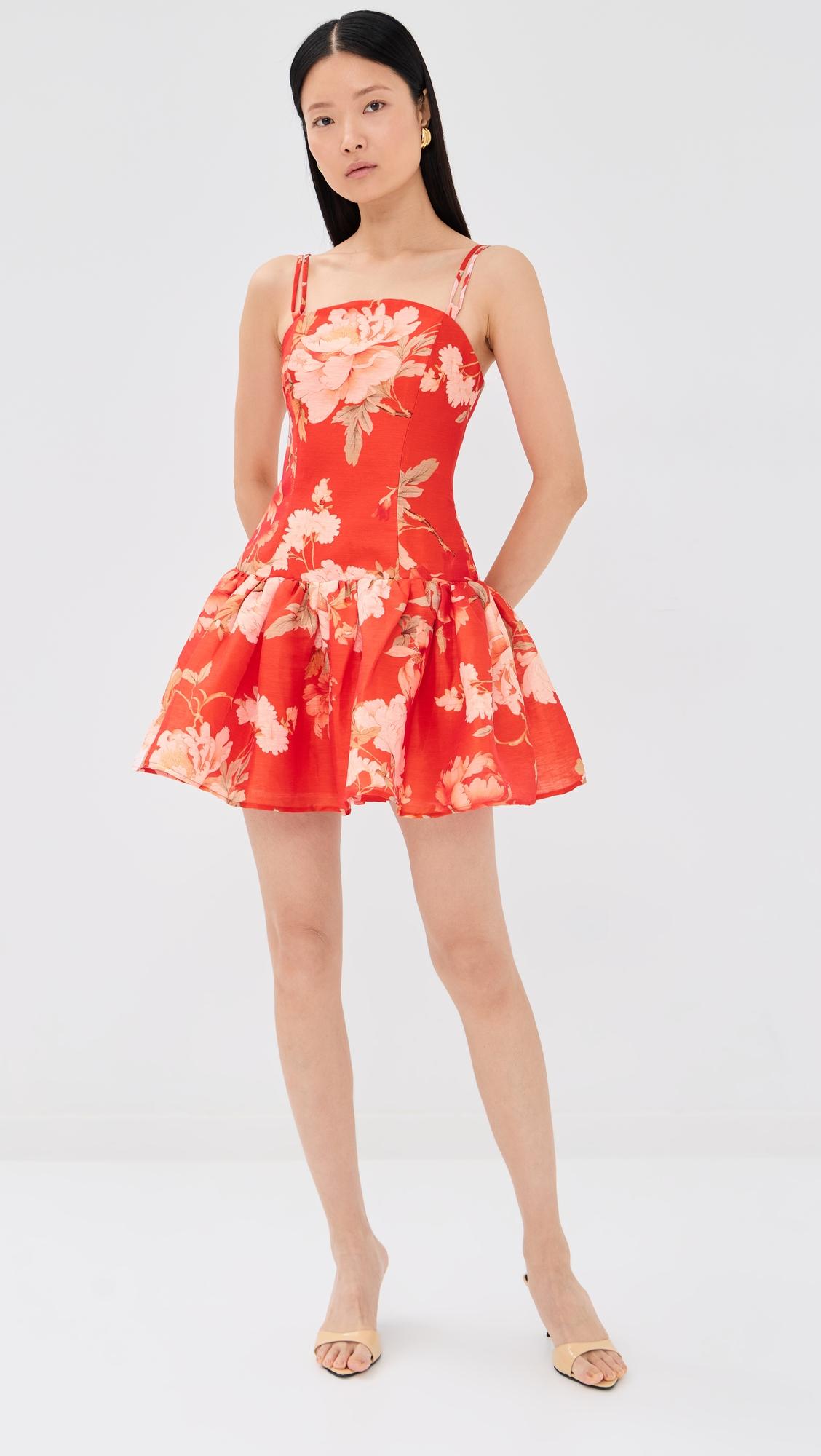 lorena ruffled mini dress