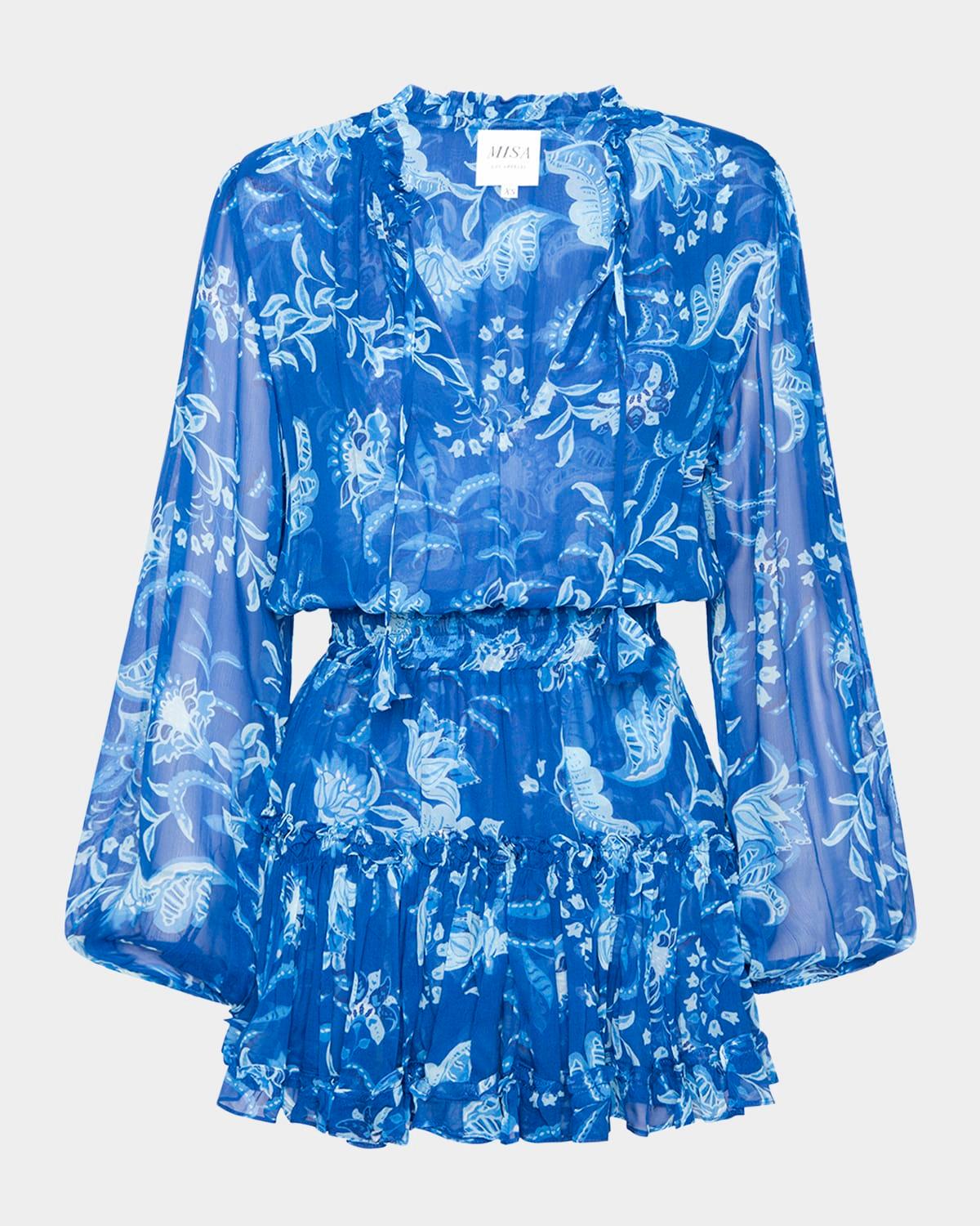 lorena tiered mini dress