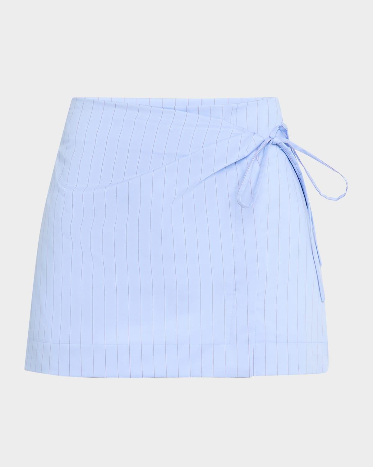 lori pinstripe mini skirt
