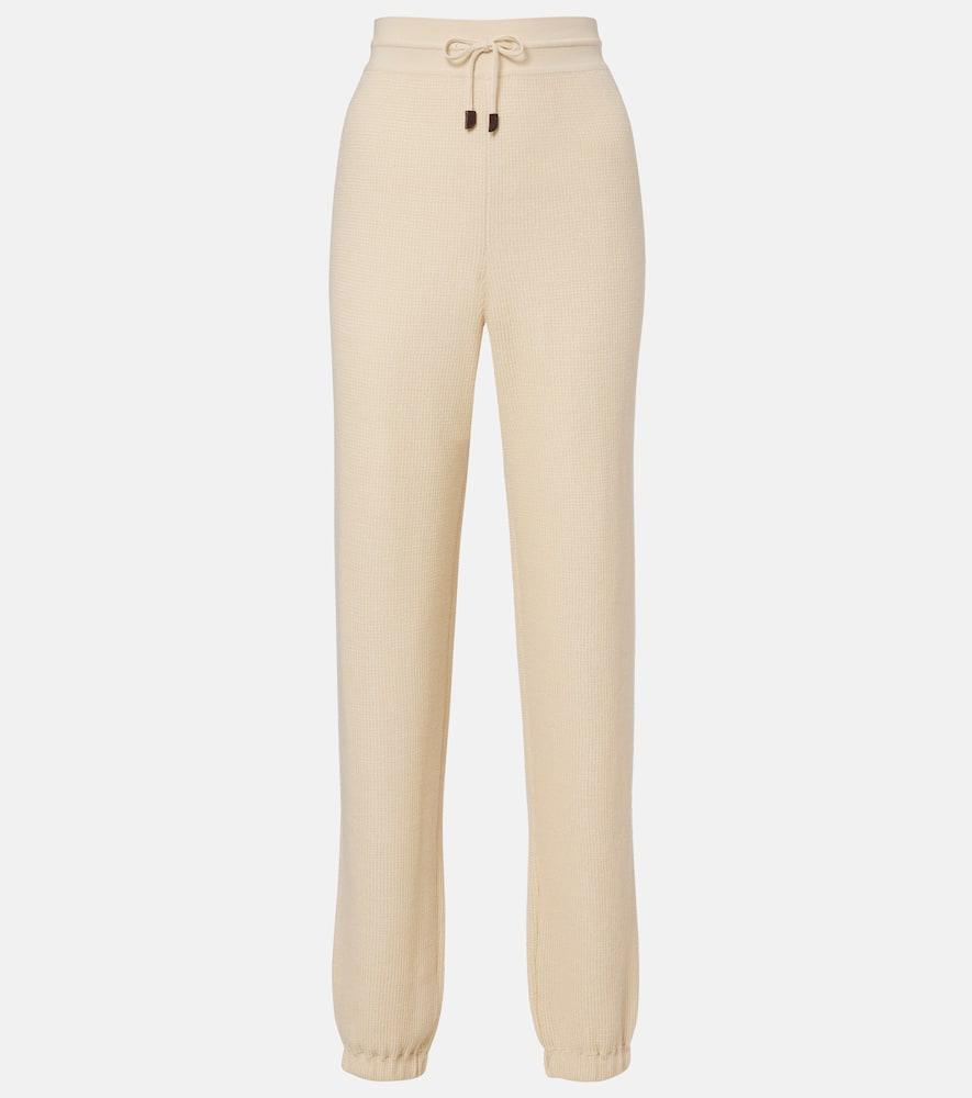 loro piana acacia cashmere and silk sweatpants