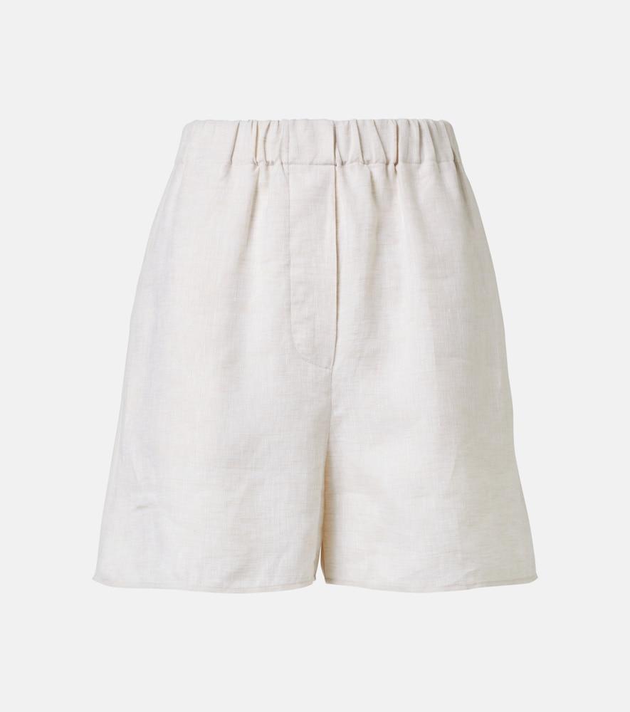 loro piana angelo linen bermuda shorts