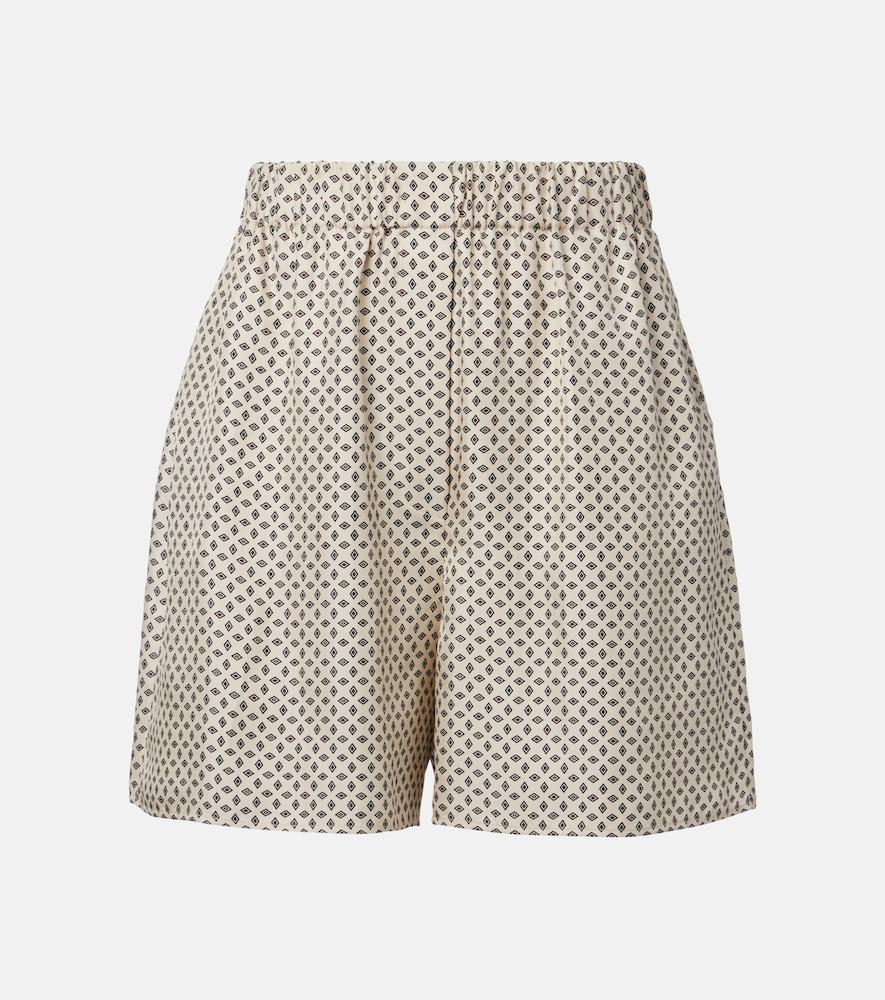 loro piana angelo silk twill bermuda shorts