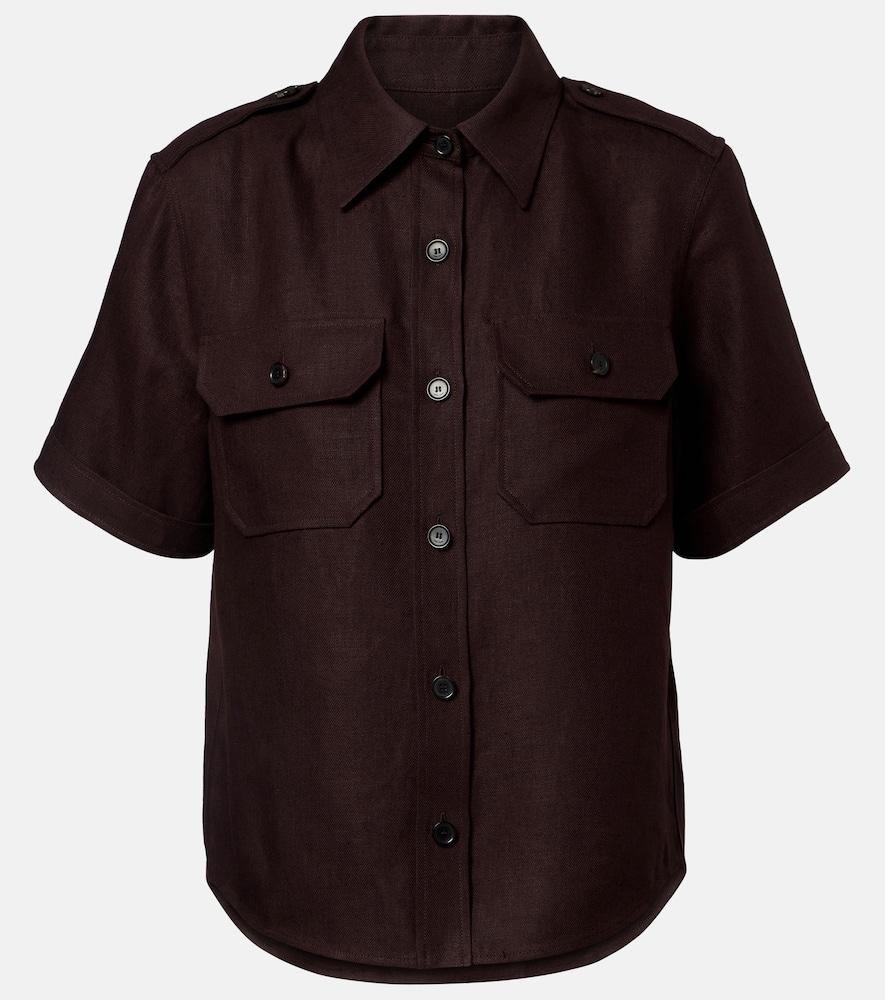 loro piana annalisa linen shirt