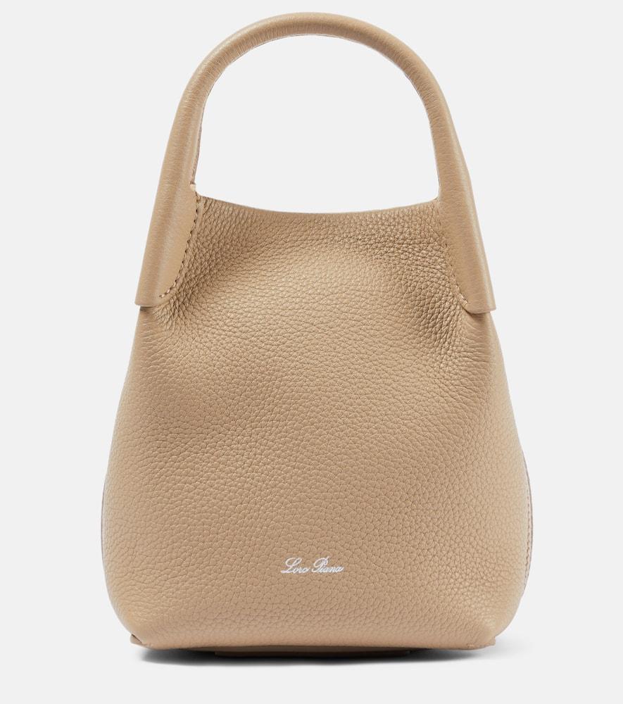 loro piana bale micro leather tote bag