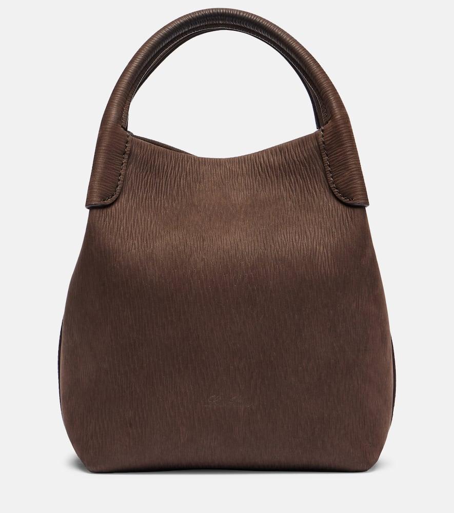 loro piana bale small leather bucket bag