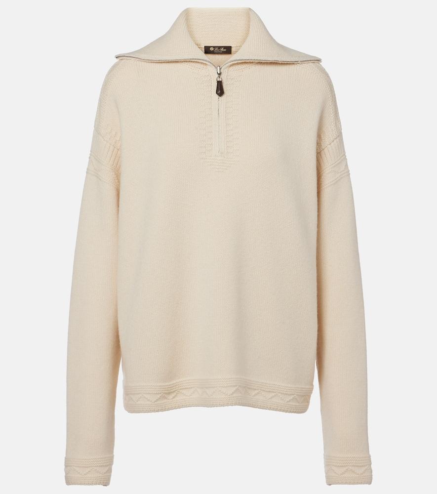 loro piana carezza cashmere polo sweater
