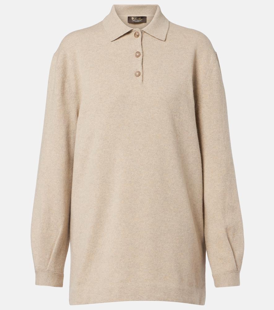 loro piana classic cashmere polo sweater