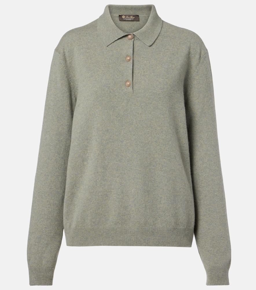 loro piana classic cashmere polo sweater