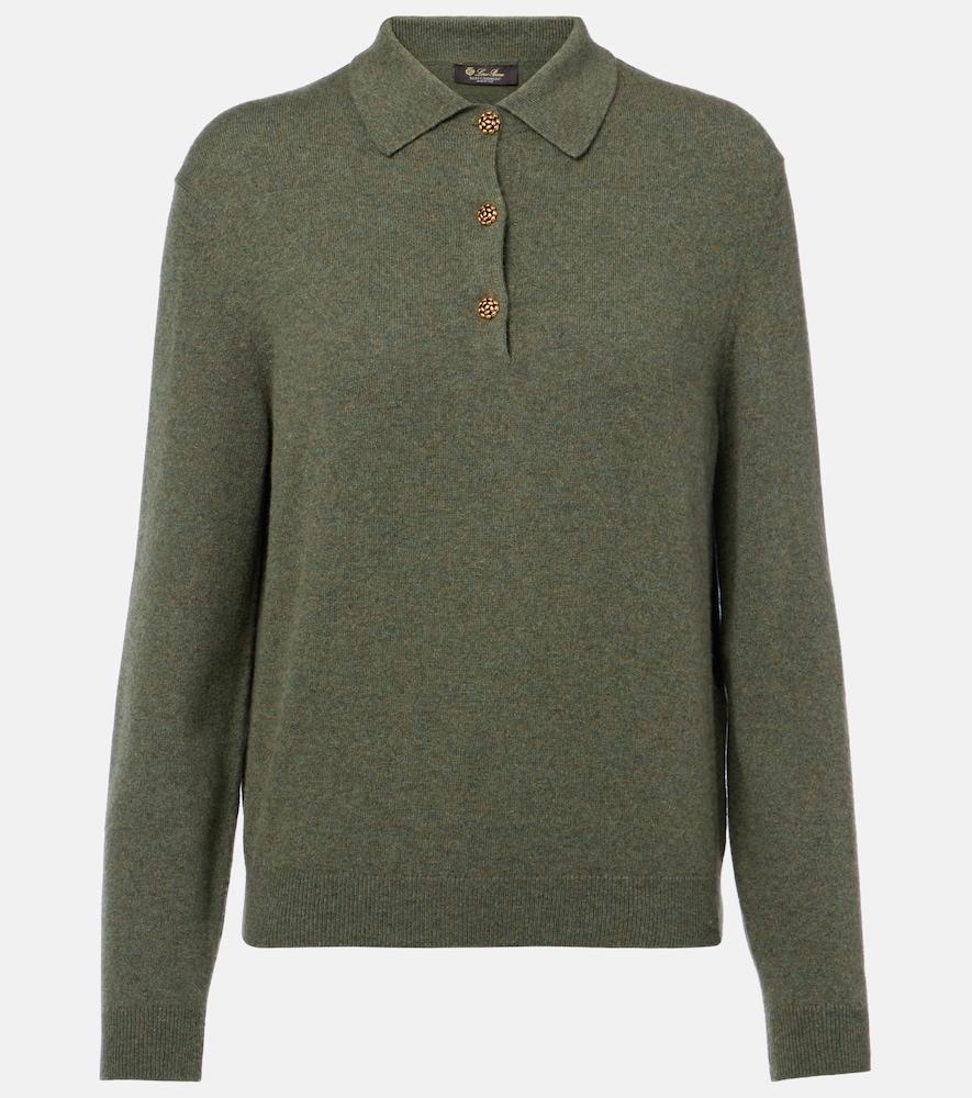loro piana classic cashmere polo sweater