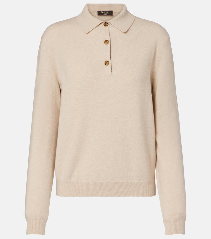 loro piana classic cashmere polo sweater