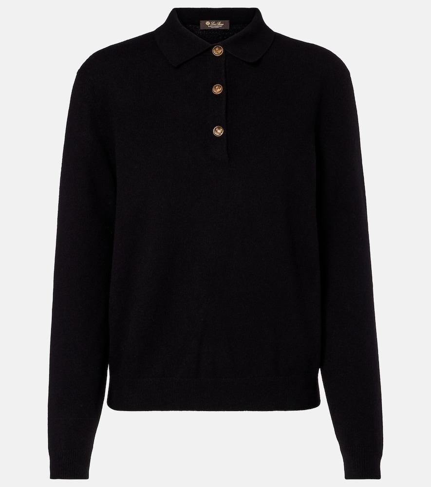 loro piana classic cashmere polo sweater