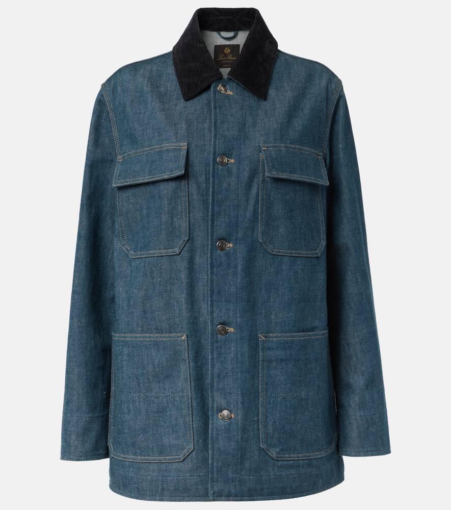 loro piana dean denim field jacket